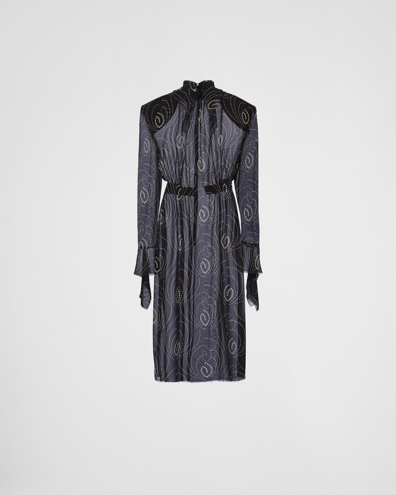 Printed georgette dress 1