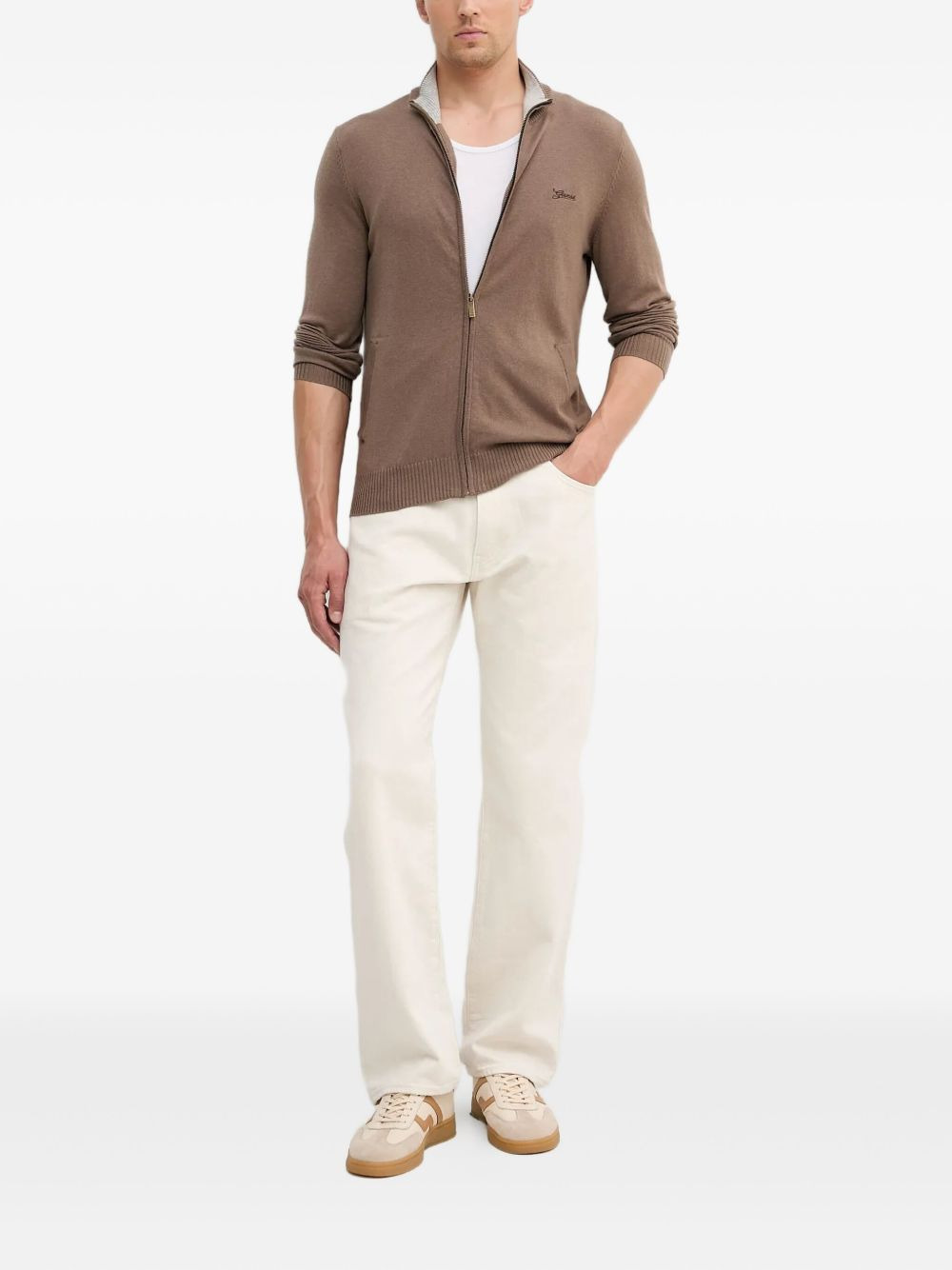 zip-up cardigan - 2