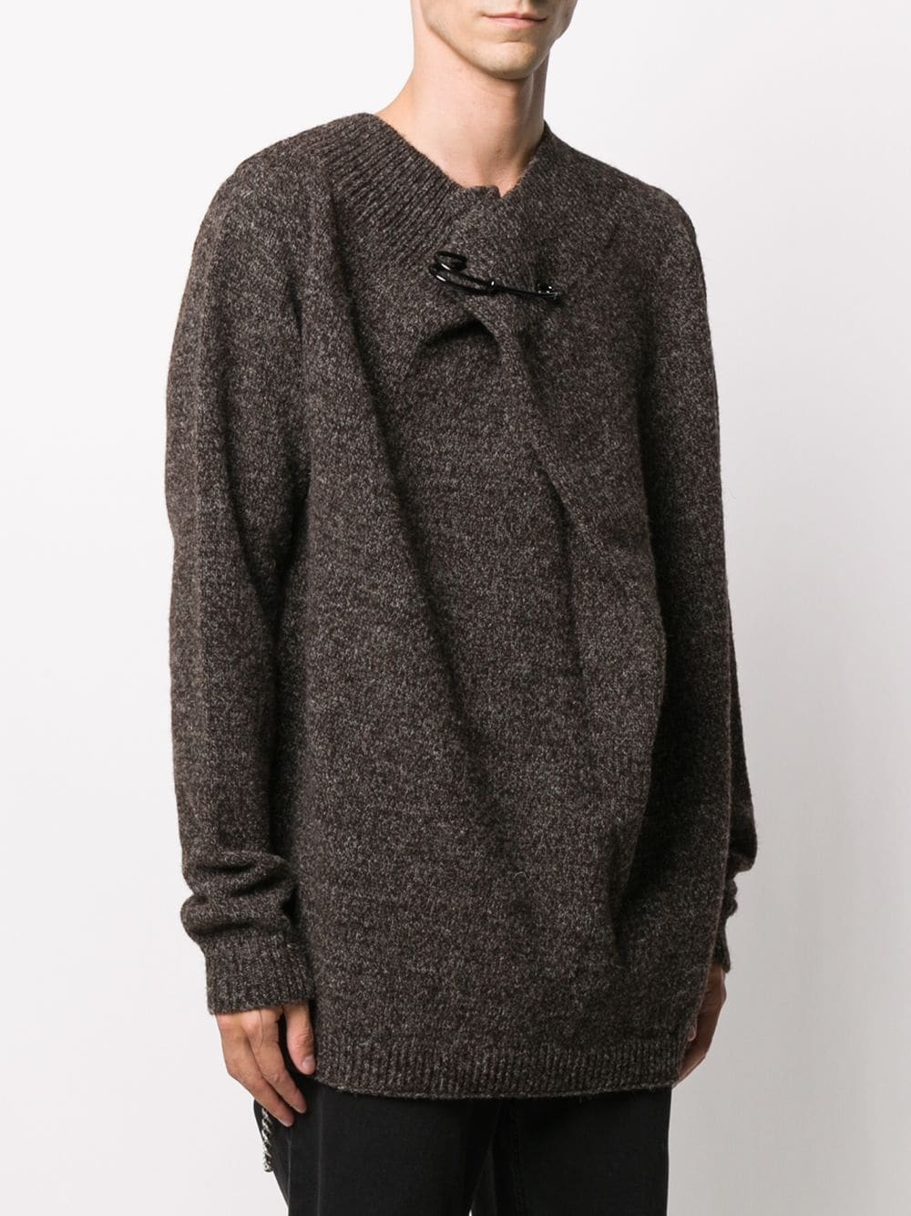 oversized kilt pin jumper - 4