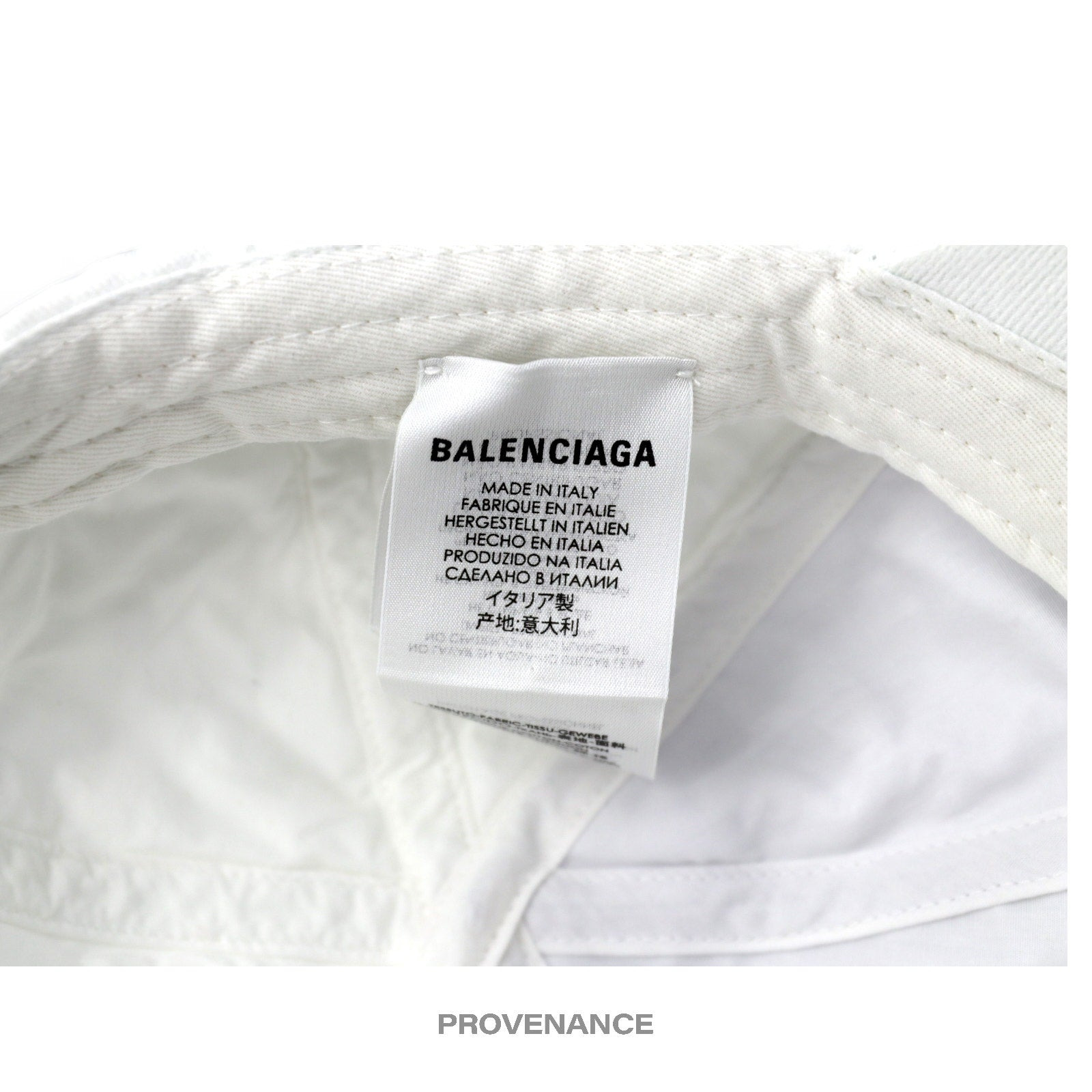 Balenciaga Embroidered Logo Cap - White - 9
