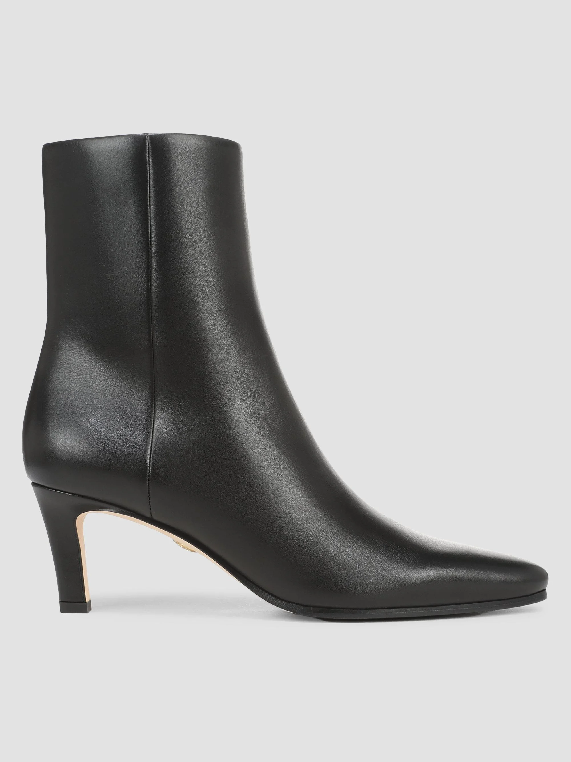 Women's Agnes 65MM Leather Ankle Boots - Black - 1