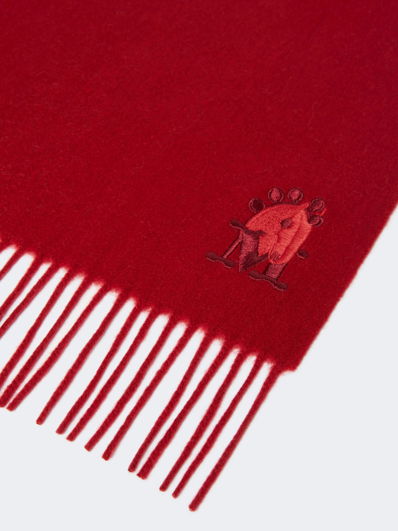 Max Mara WSDALIACNY Fringed cashmere stole - DARK RED outlook