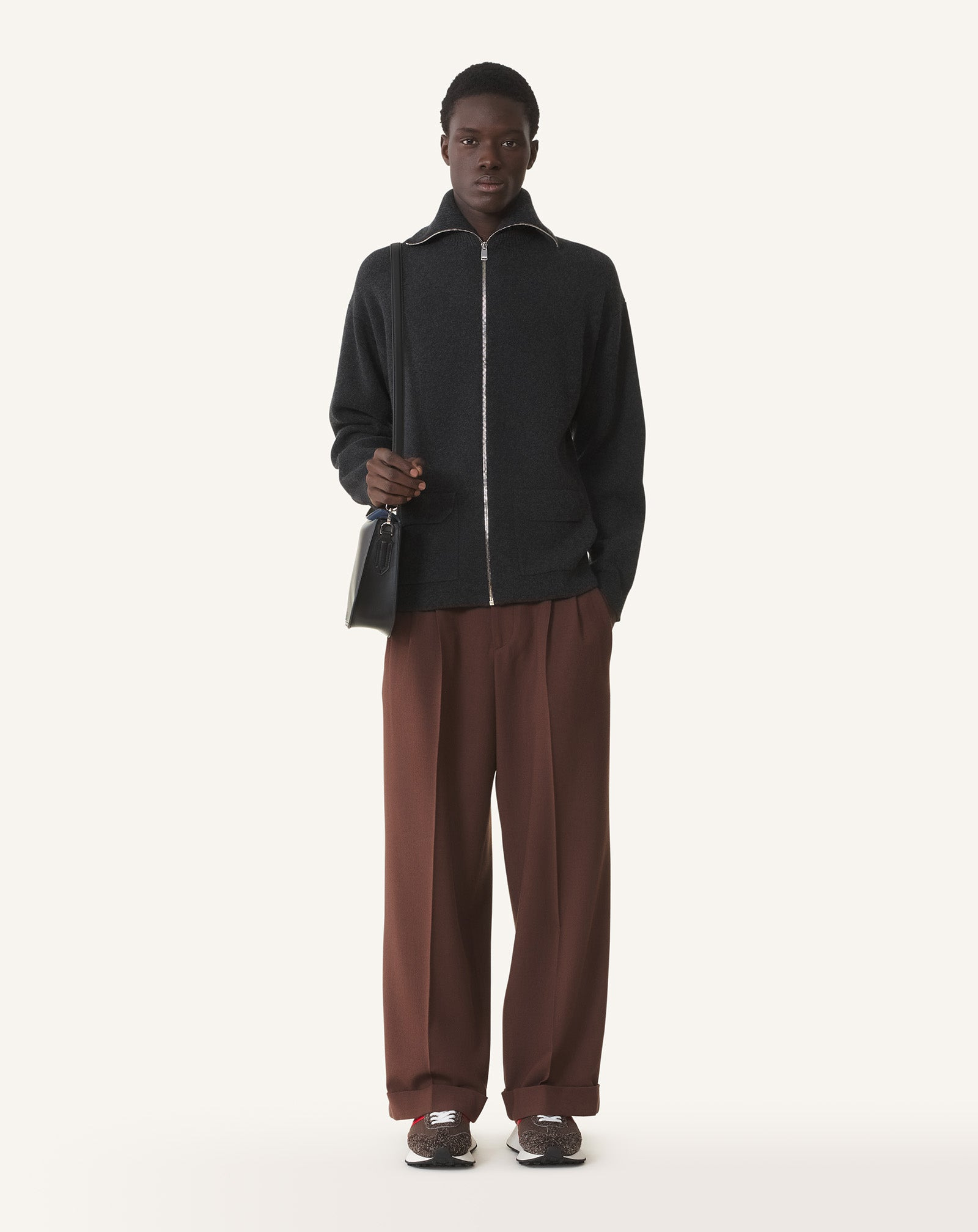 CASHMERE ZIP CARDIGAN - 2