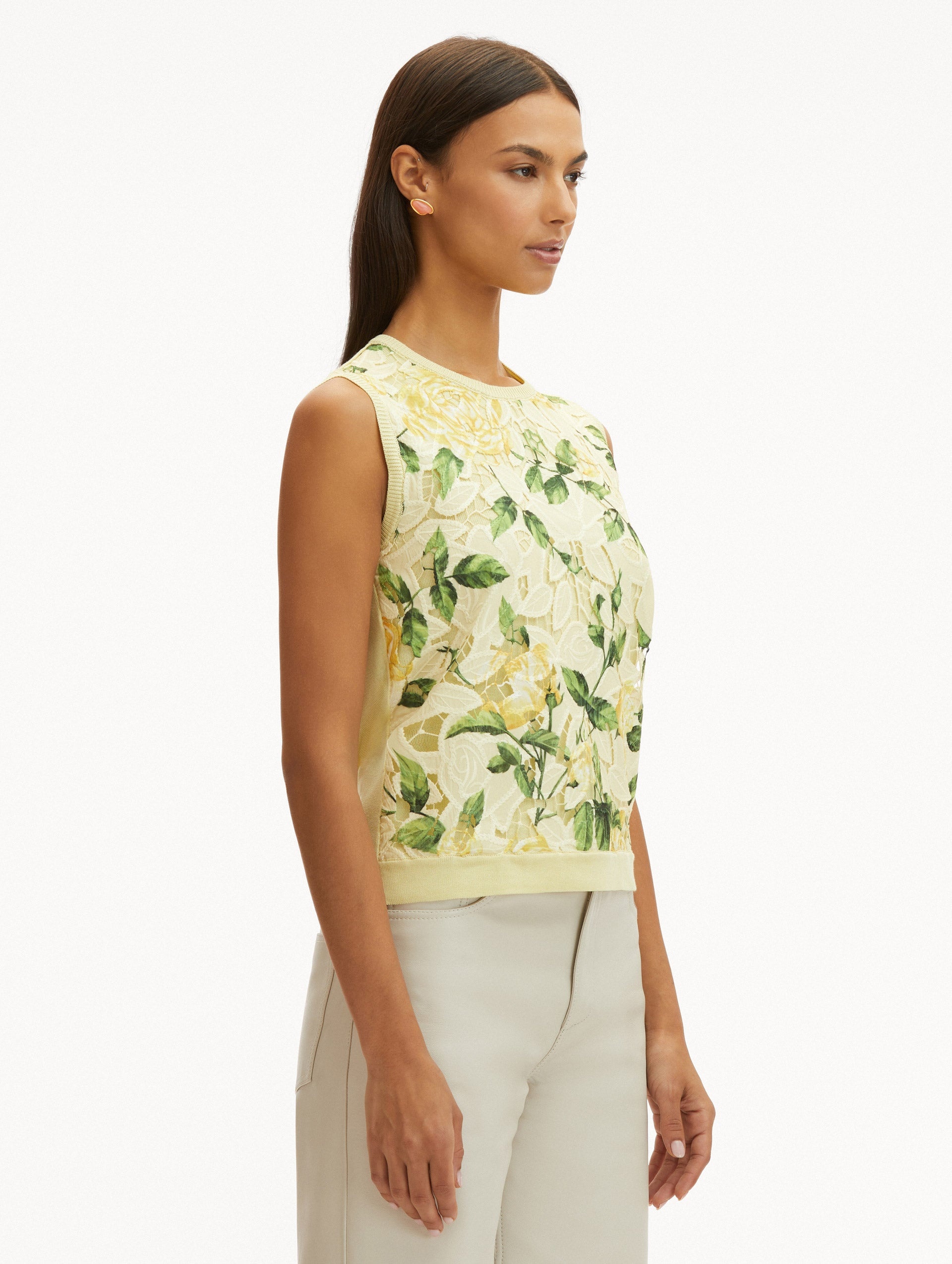 ENGLISH ROSE GUIPURE INSET TANK - 5