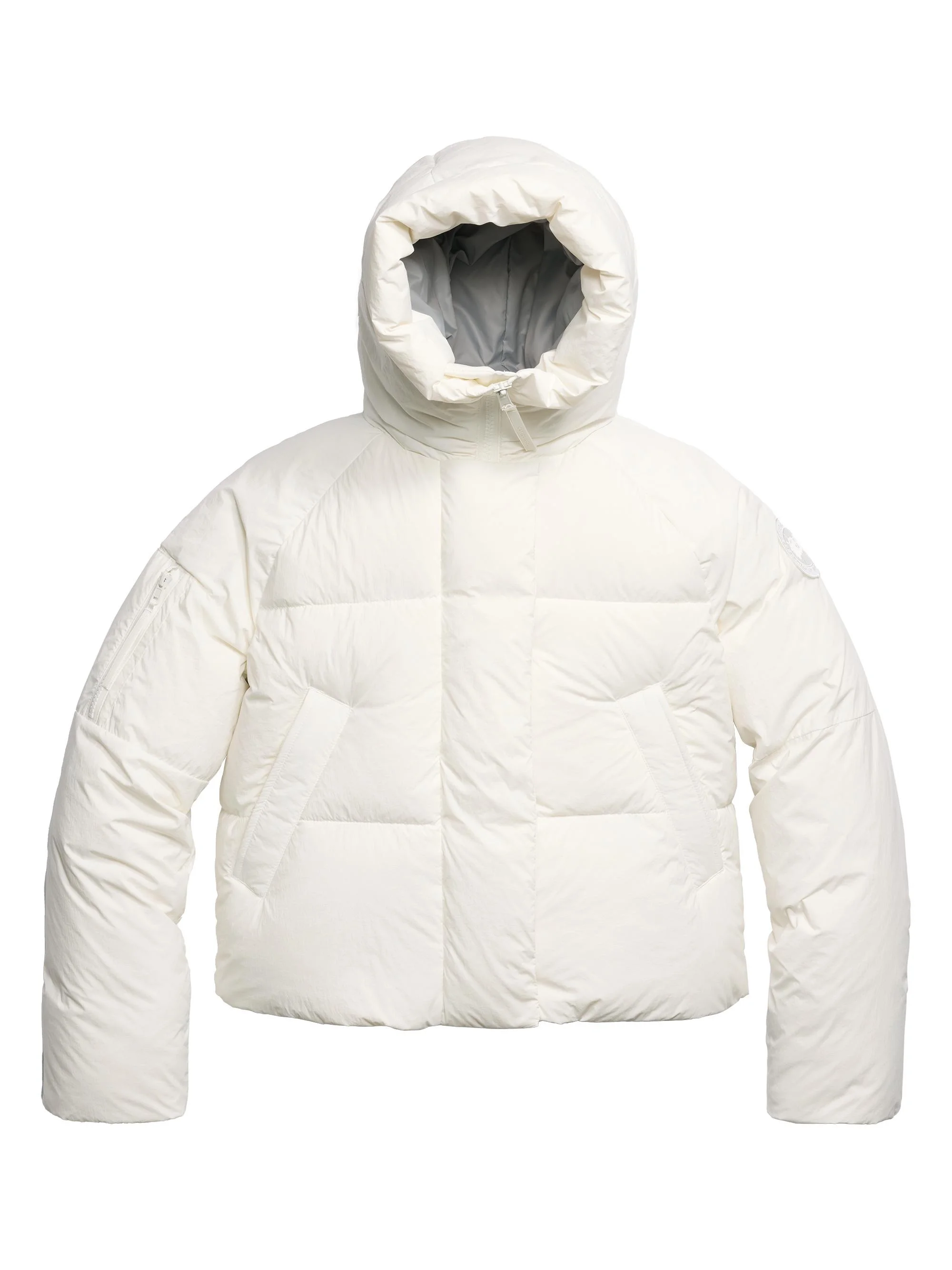 Women's Chilliwack Hooded Puffer Jacket - North Star White Black - 1