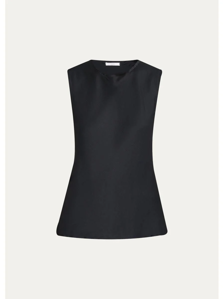 Carine Silk Sleeveless Top - 1