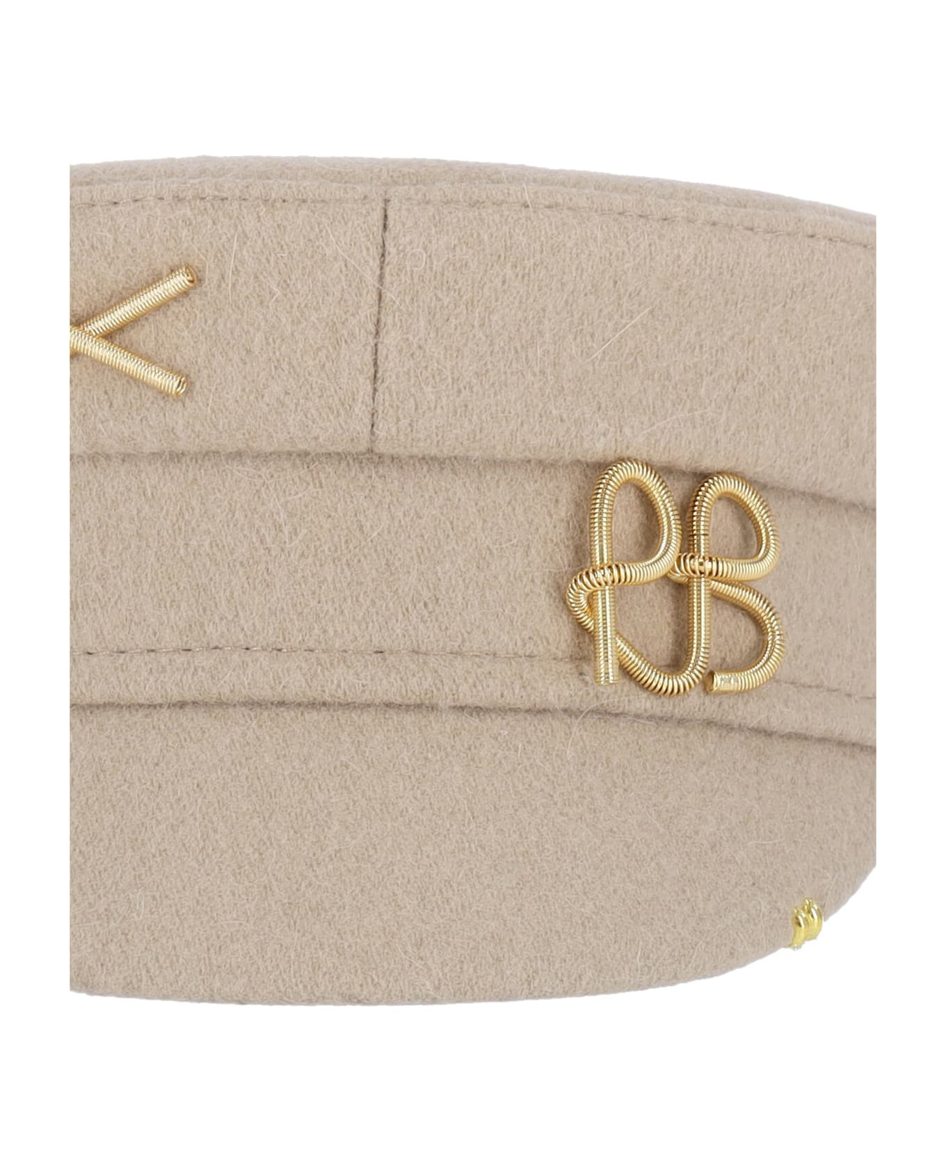 'baker Boy' Wool Blend Hat - 3