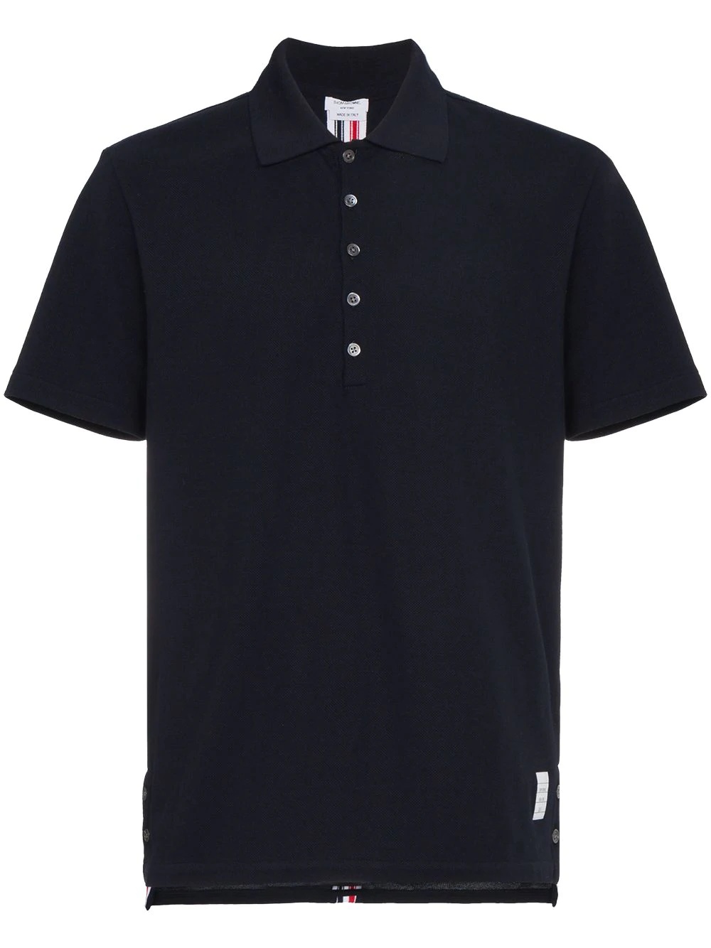 Center-Back Stripe Piqué Polo - 1