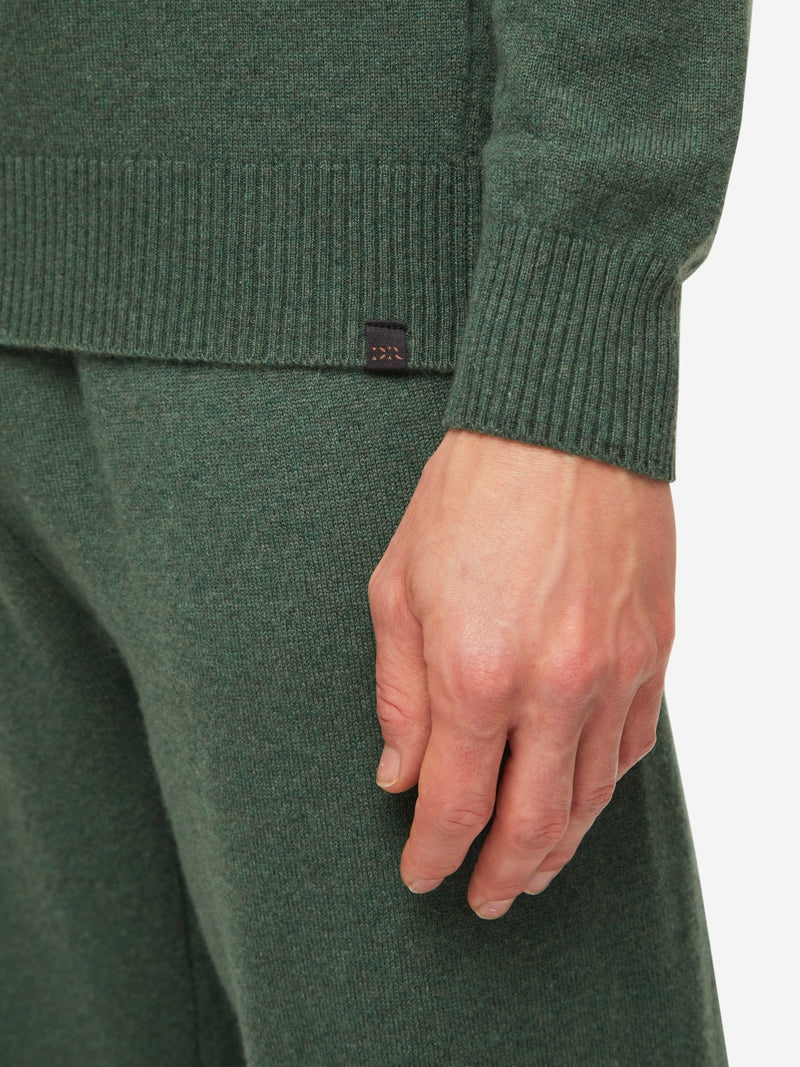 Men's Half-Zip Sweater Finley Cashmere Green - 7