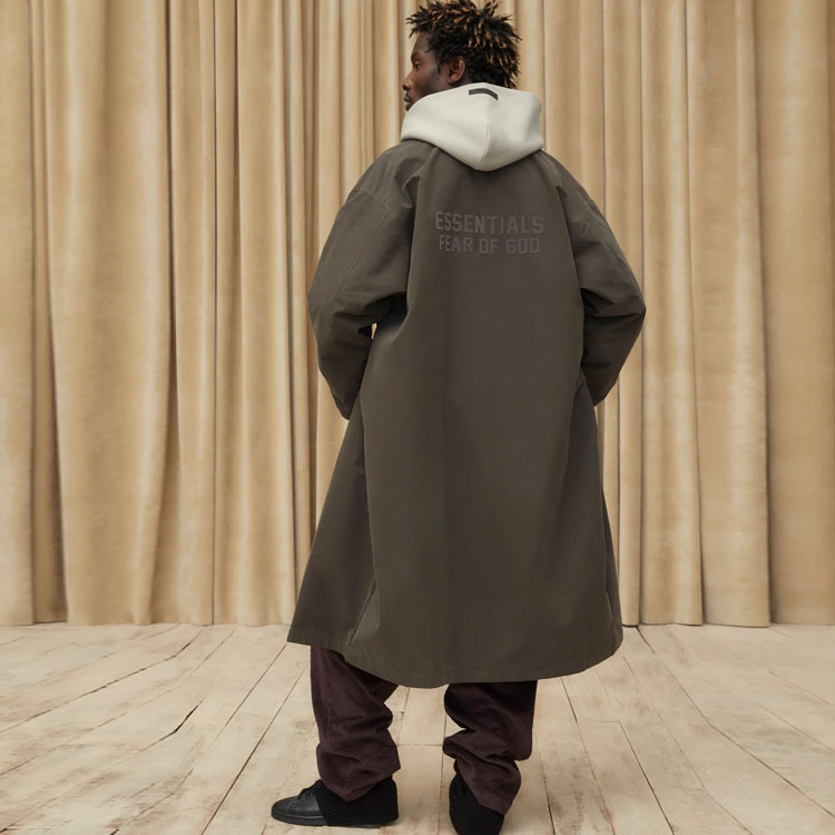 Fear of God Essentials SS23 Long Coat 'Off-Black' FOG-SS23-049 - 5