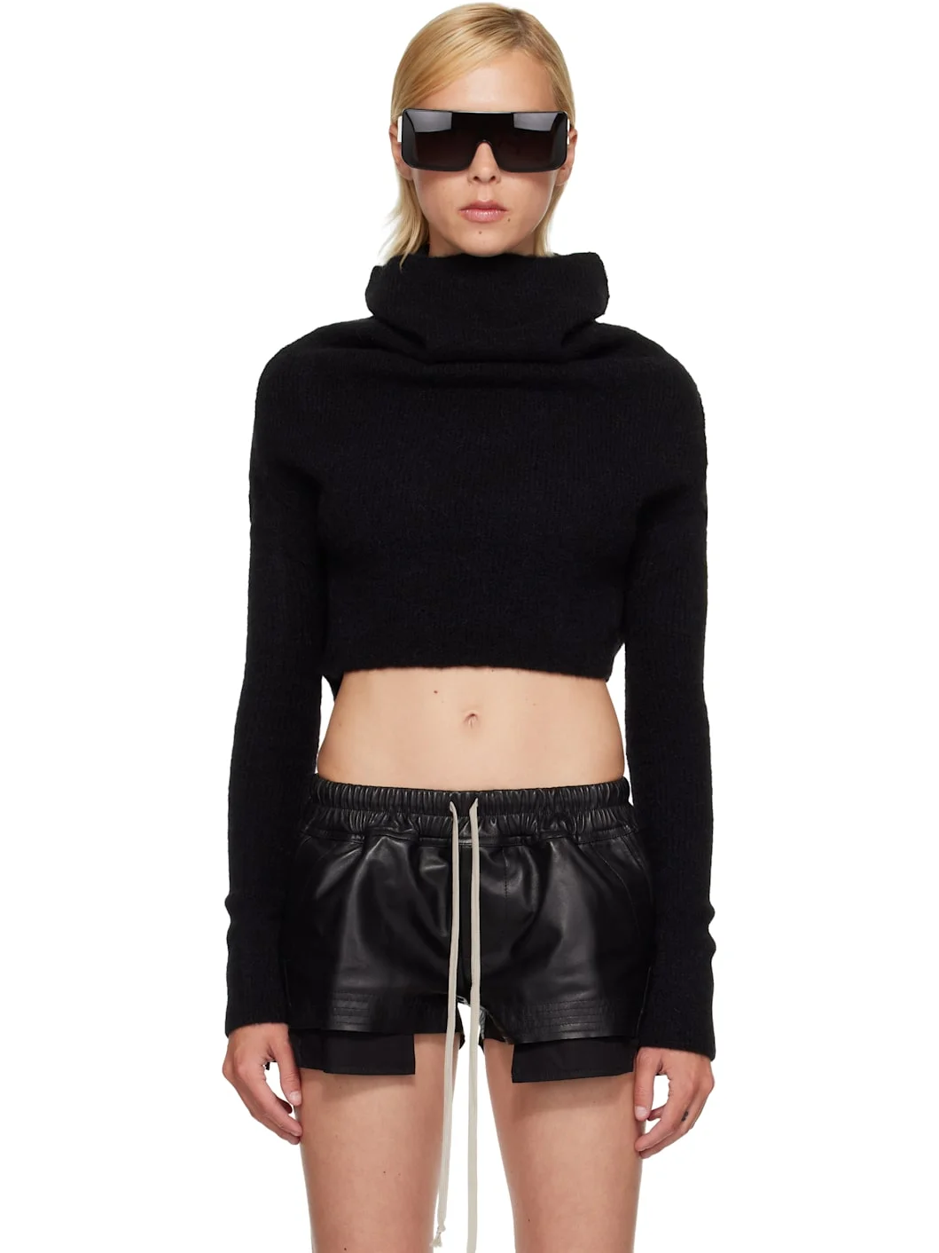 Black Tower LS Cowl Sweater - 1