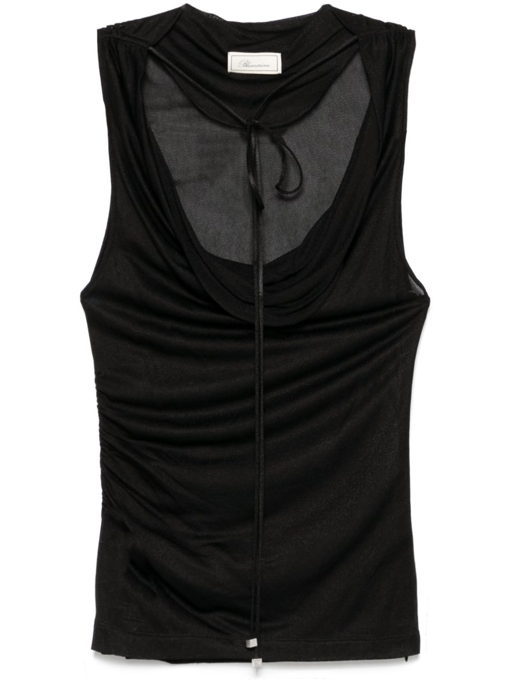 cowl-neck tank top - 1
