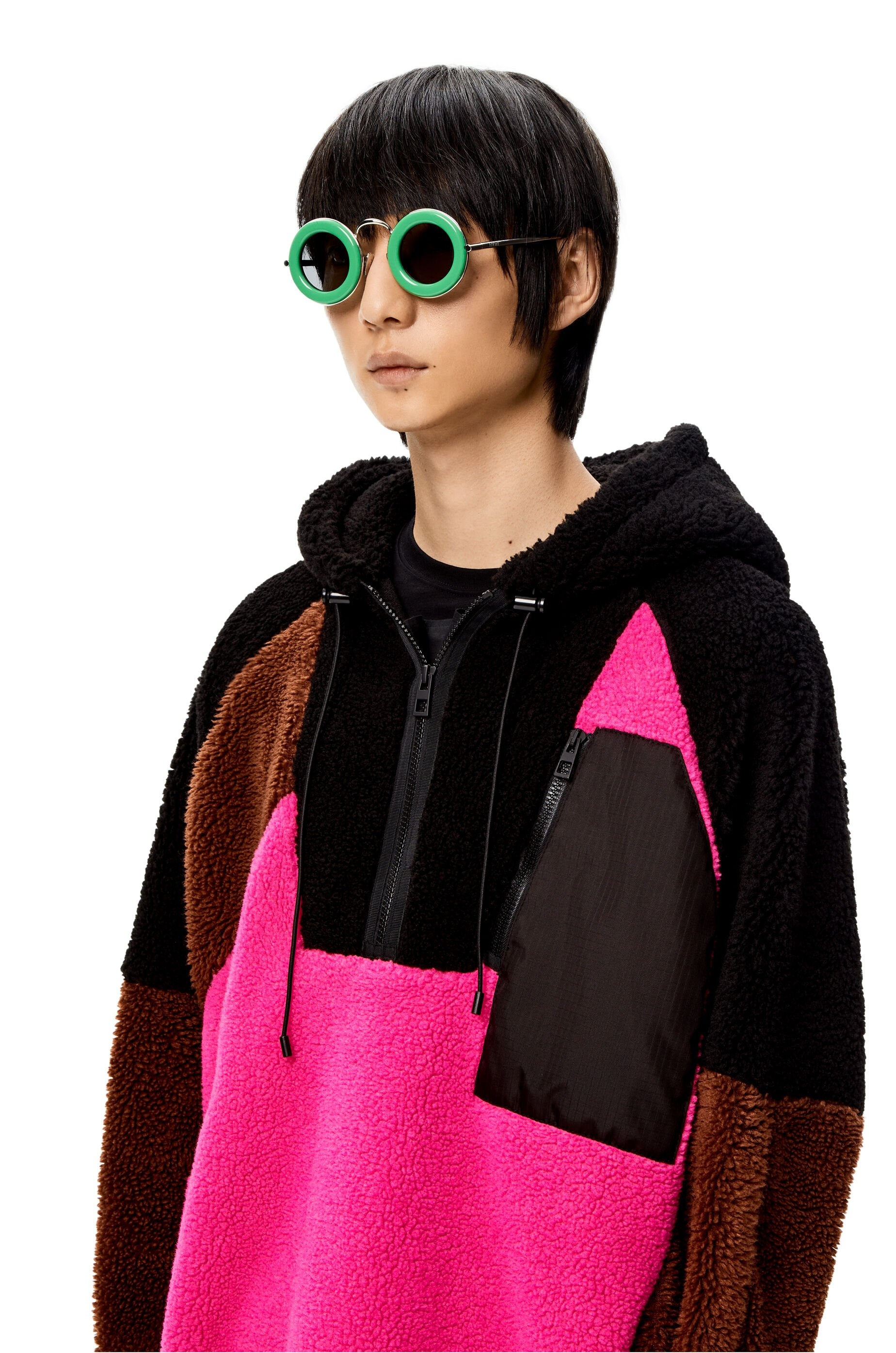 Round sunglasses in acetate and metal - 2