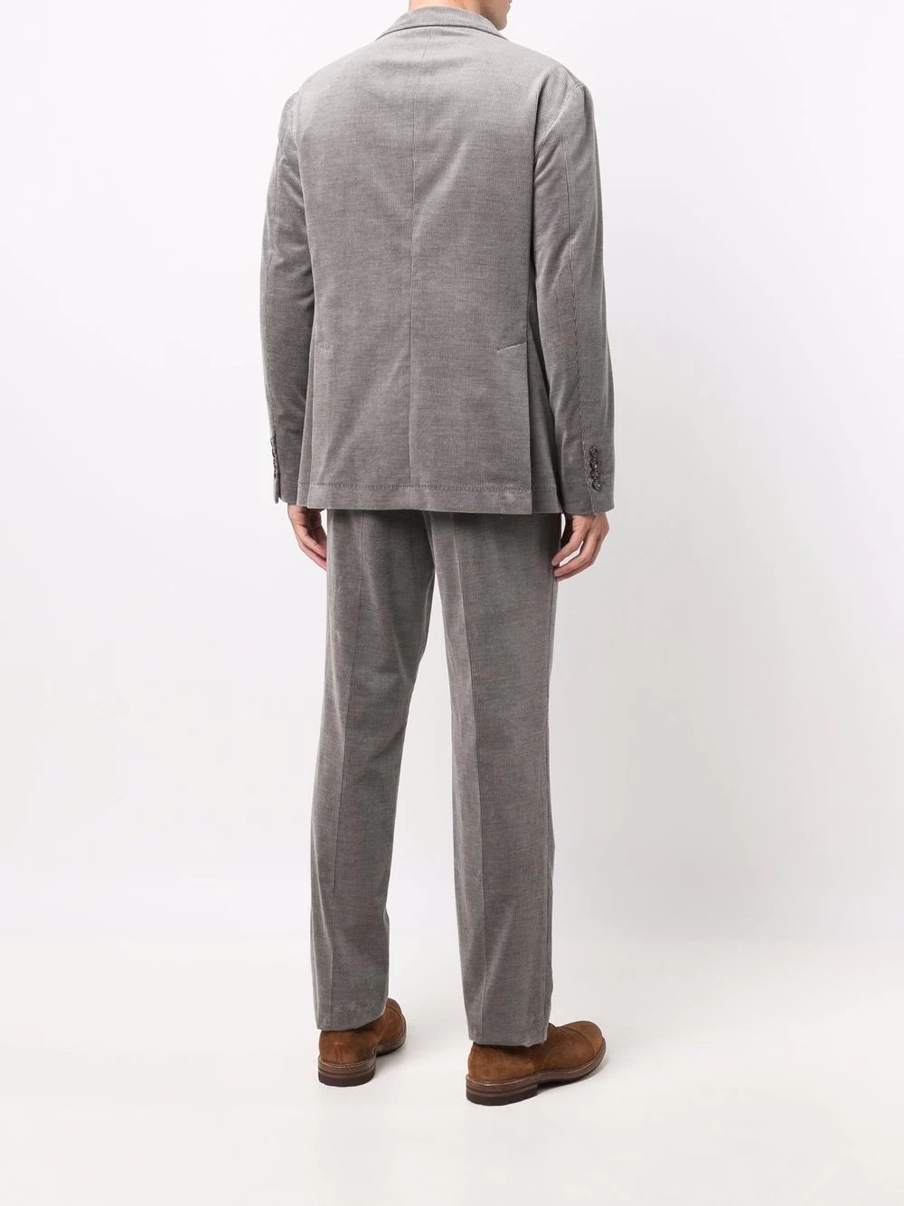 corduroy single-breasted suit - 4