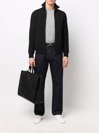 Salvatore Ferragamo denim cargo trousers outlook