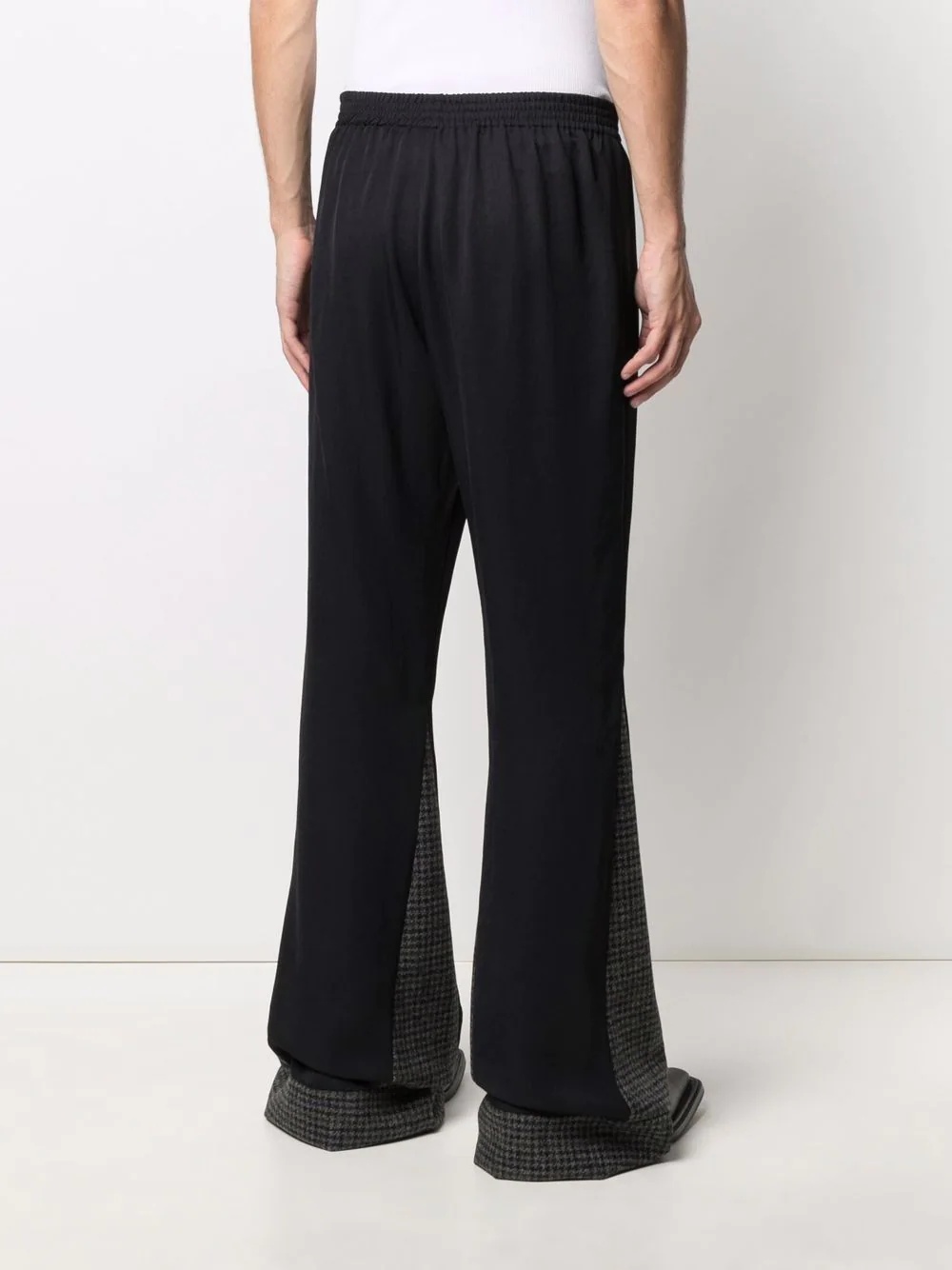 multi-panel flared trousers - 4