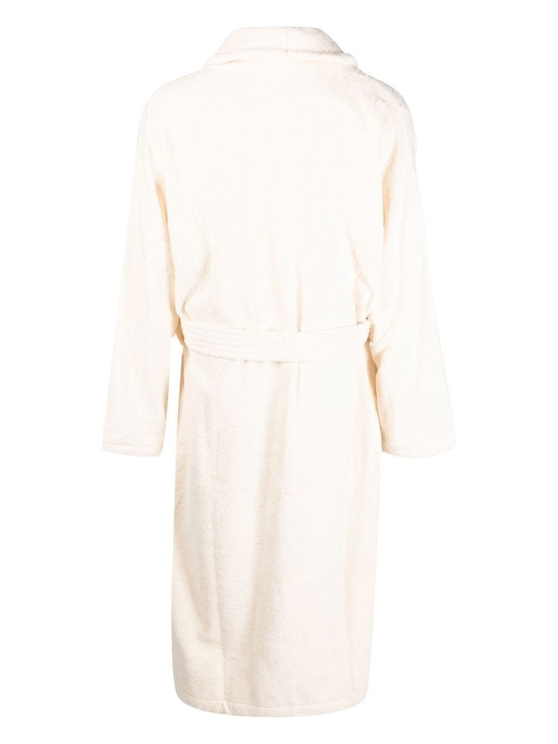 TEKLA logo-patch belted robe outlook