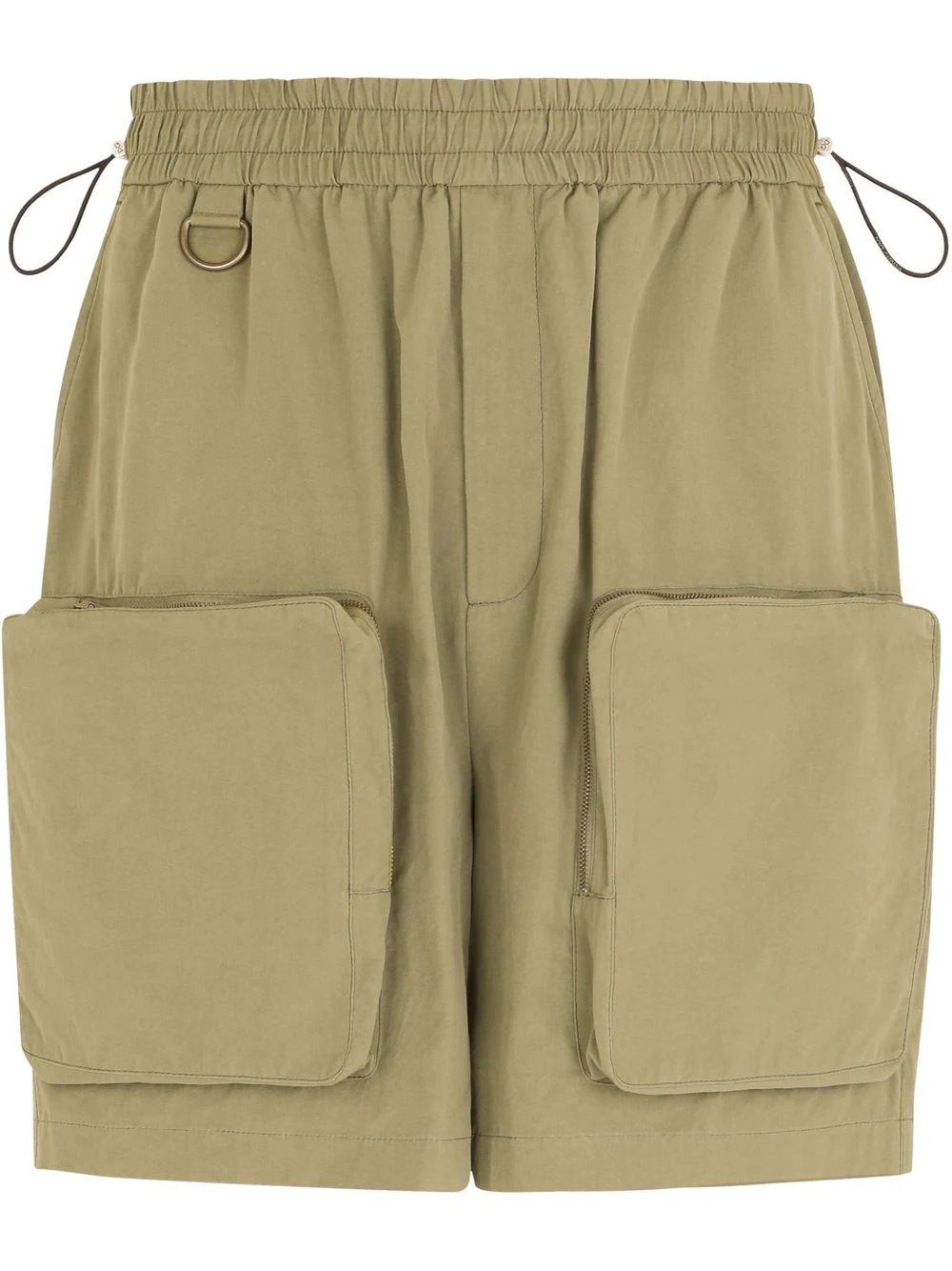 drawstring cargo shorts - 1