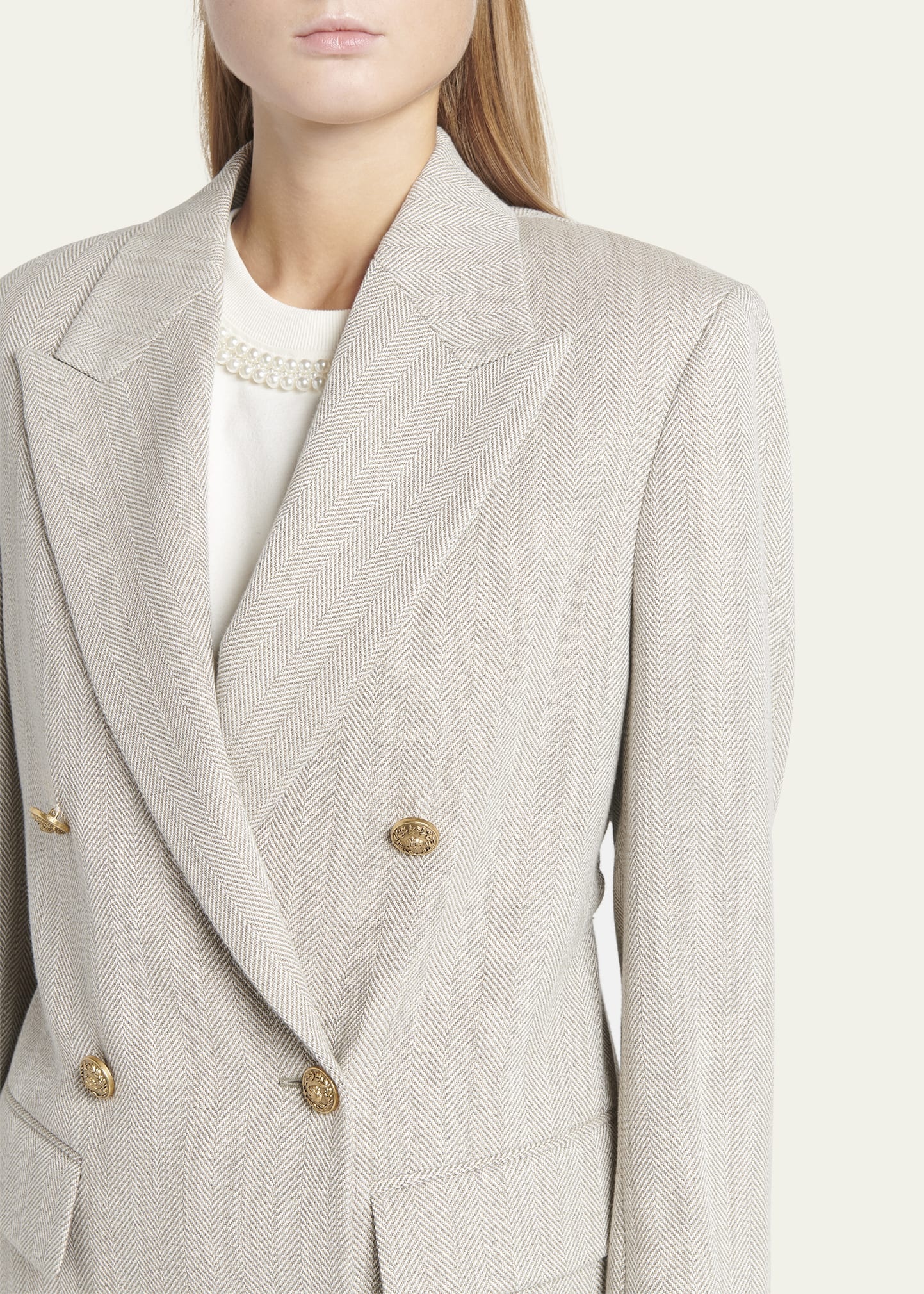 Journey Herringbone Boyfriend Jacket - 5