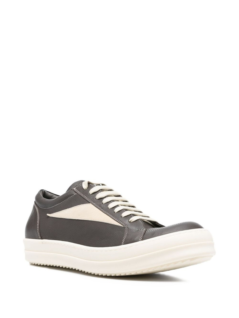 Rick Owens leather lace-up sneakers outlook