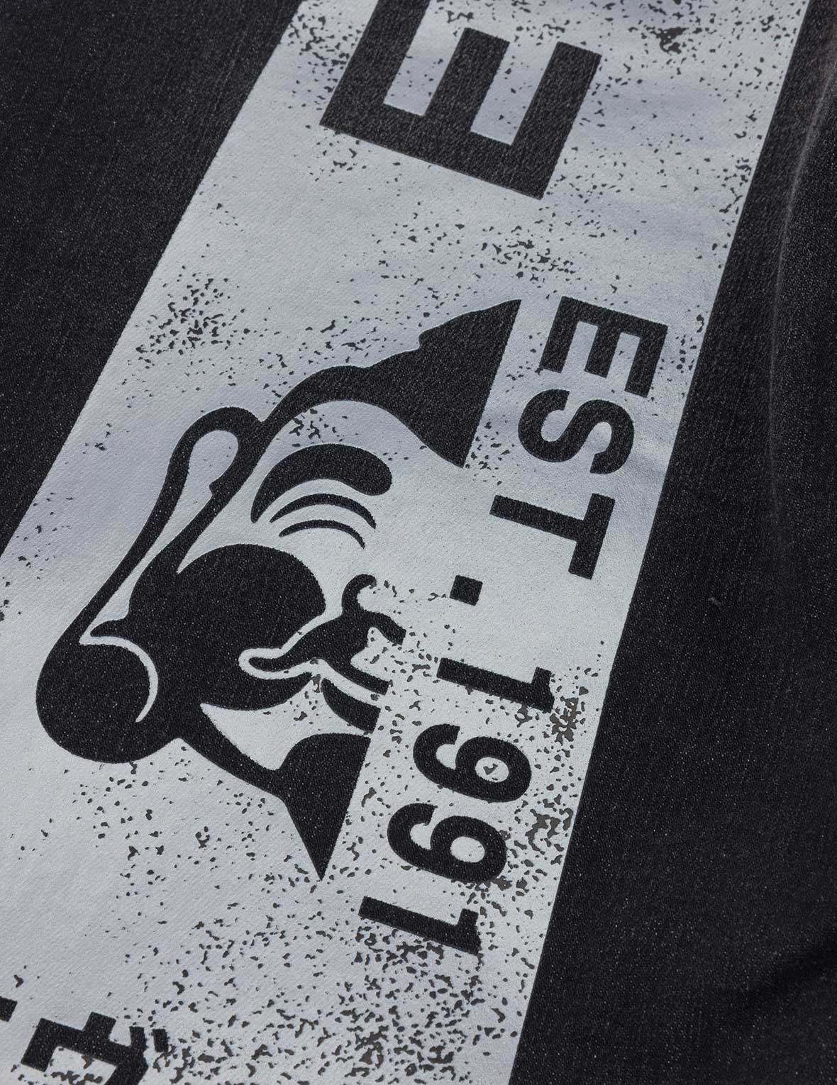 Graffiti-Style Daicock Print Slim Fit Jeans #2010 - 9