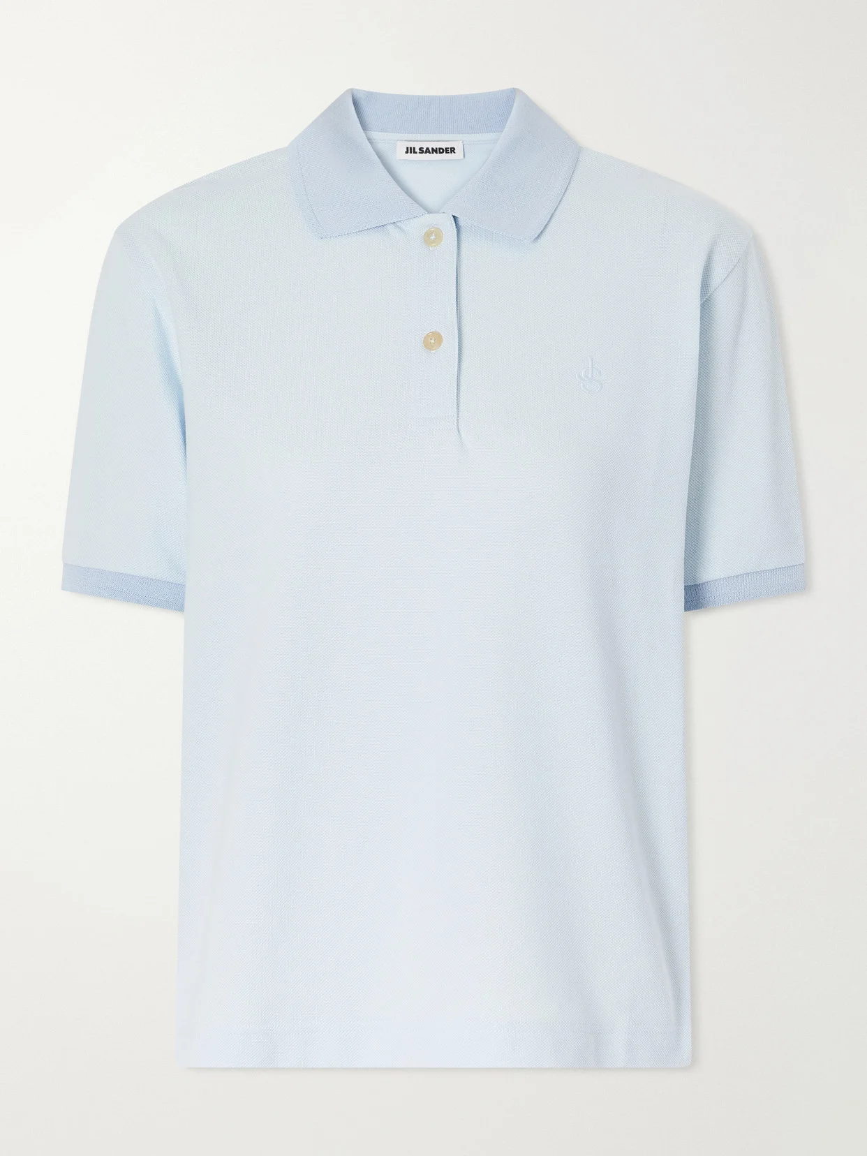 Logo-embroidered Cotton-piqué Polo Shirt - 1