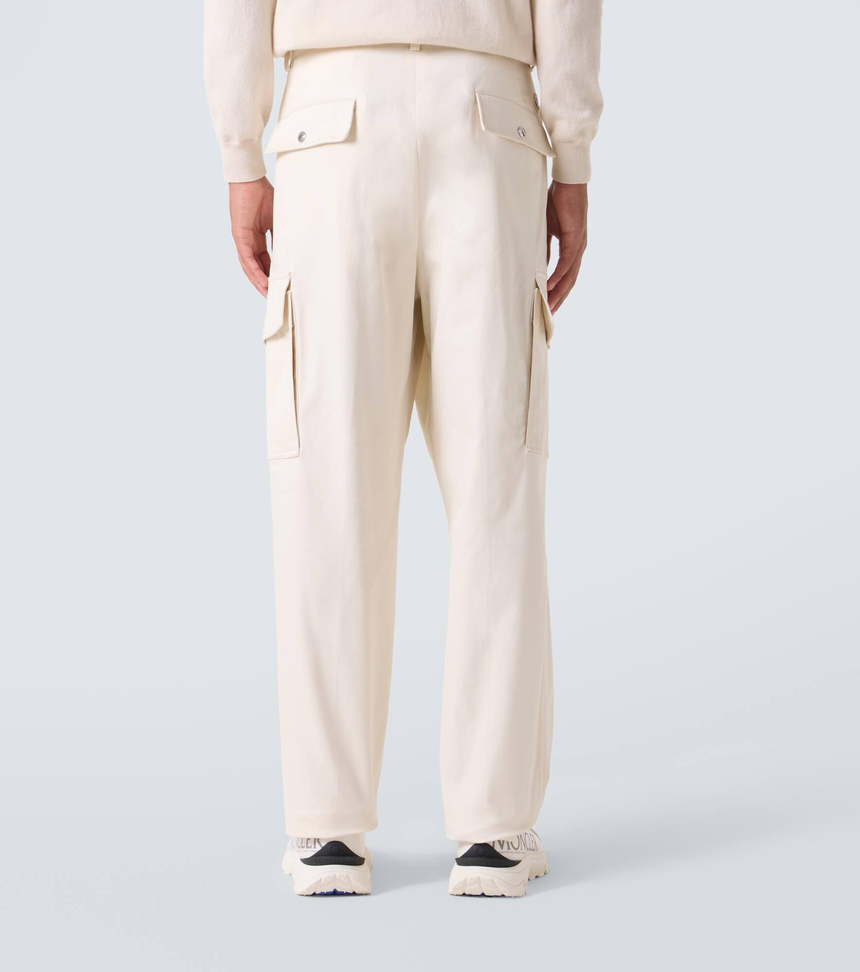 Cotton-blend cargo pants - 4