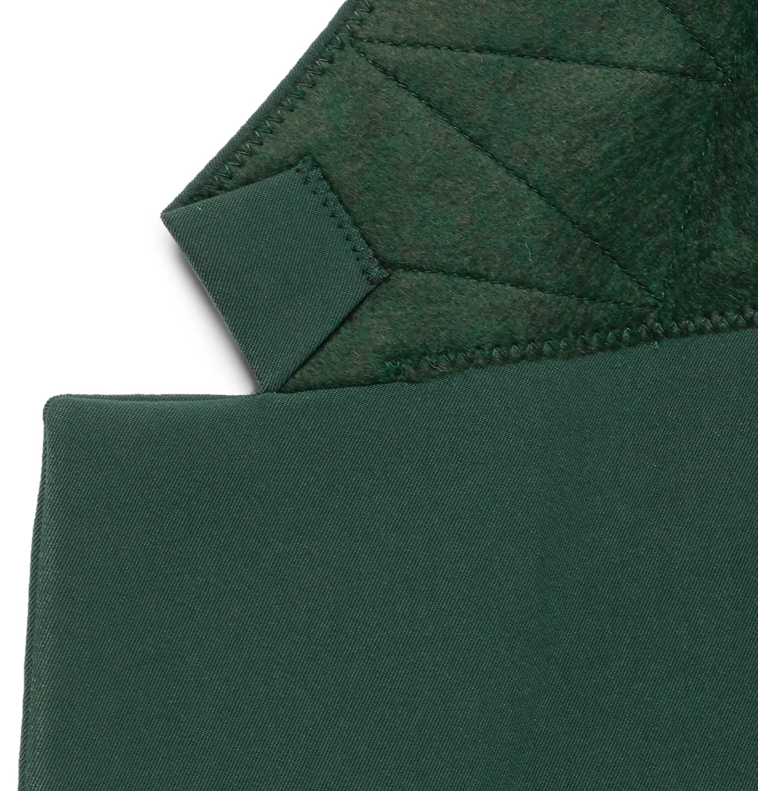 Bottle-Green Twill Blazer - 3