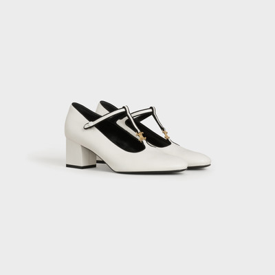 CELINE CELINE BABIES T-BAR PUMP IN CALFSKIN AND GROS GRAIN outlook