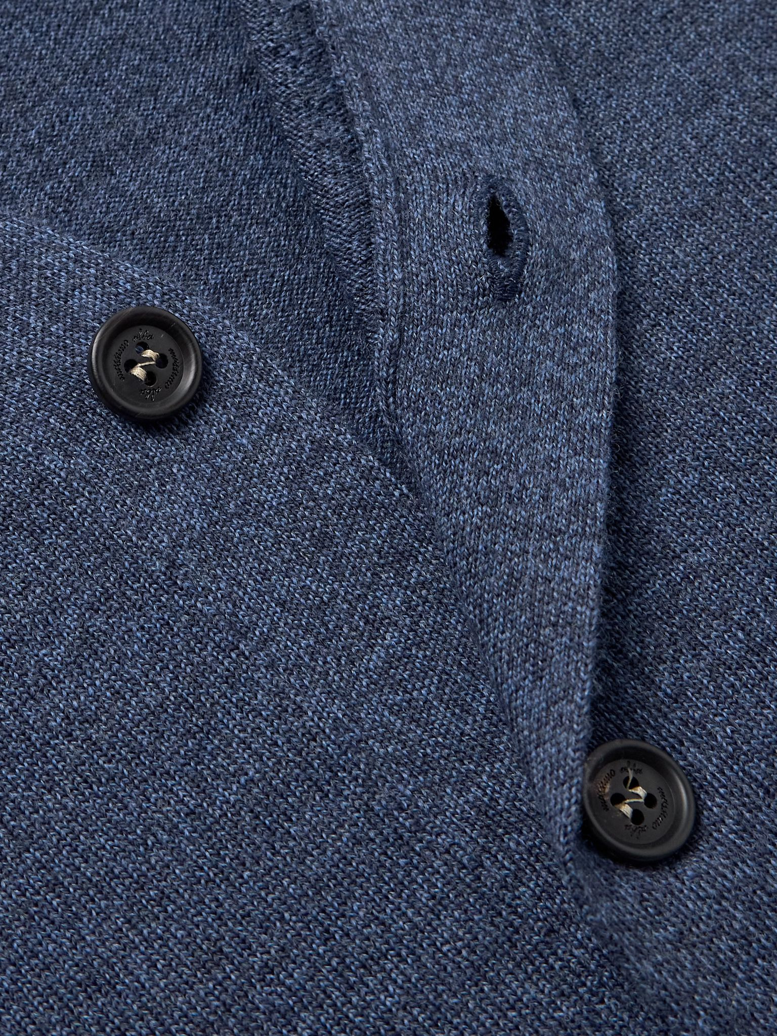 Darcy Virgin Wool Cardigan Blue - 4