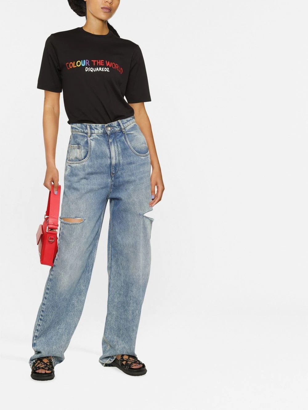 slogan-print T-shirt - 2