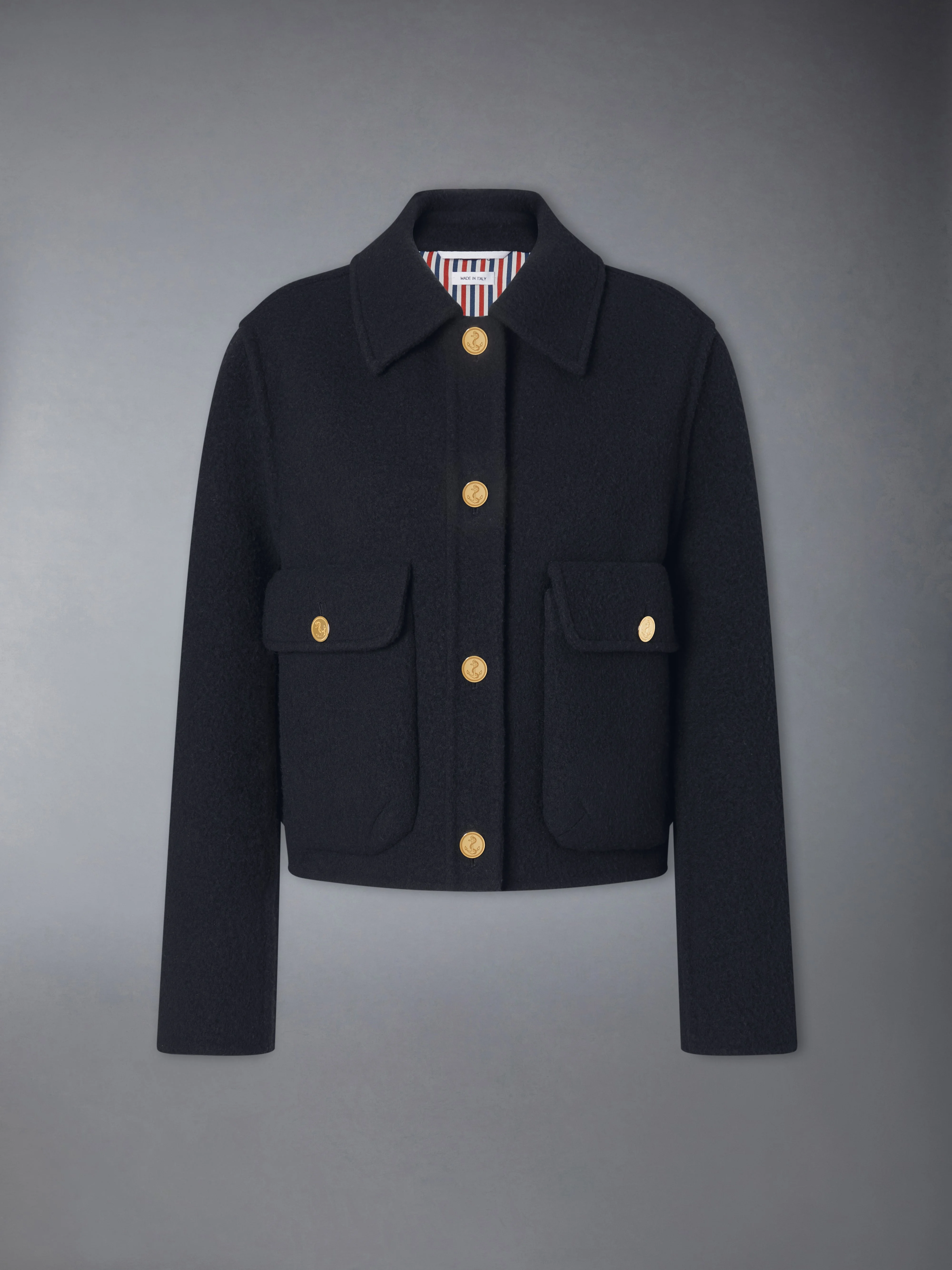 WOOL BELL SLEEVE JACKET - 1