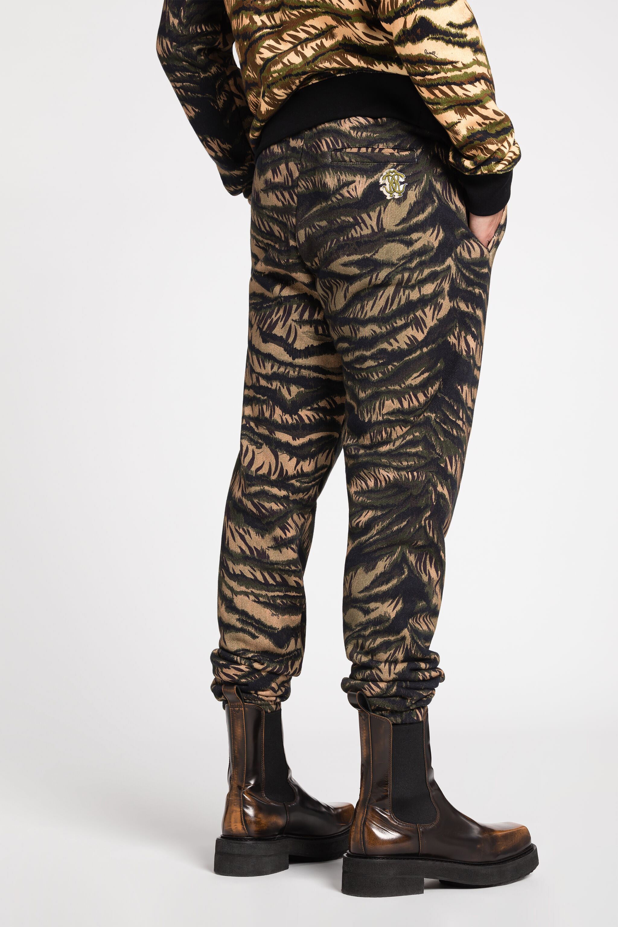Animal-Print Cotton Track Pants - 2