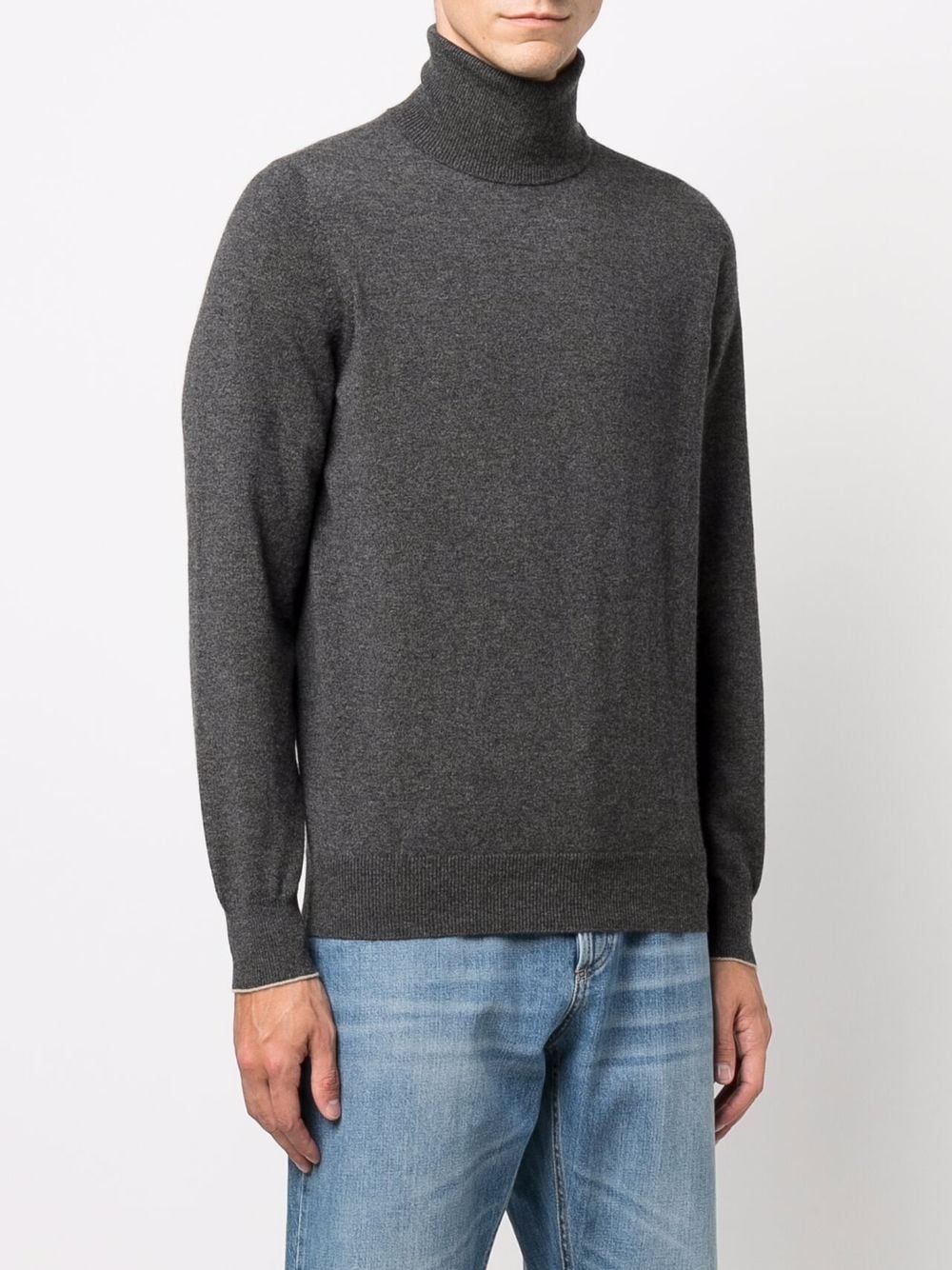 roll-neck cashmere jumper - 3