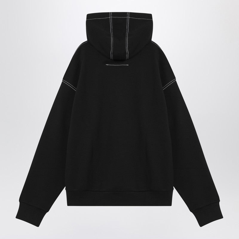 4G BLACK COTTON HOODIE - 2
