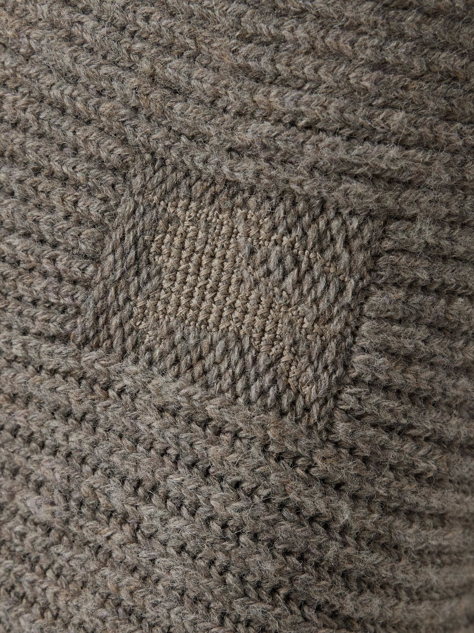 Ribbed wool-blend midi skirt Mushroom - 5