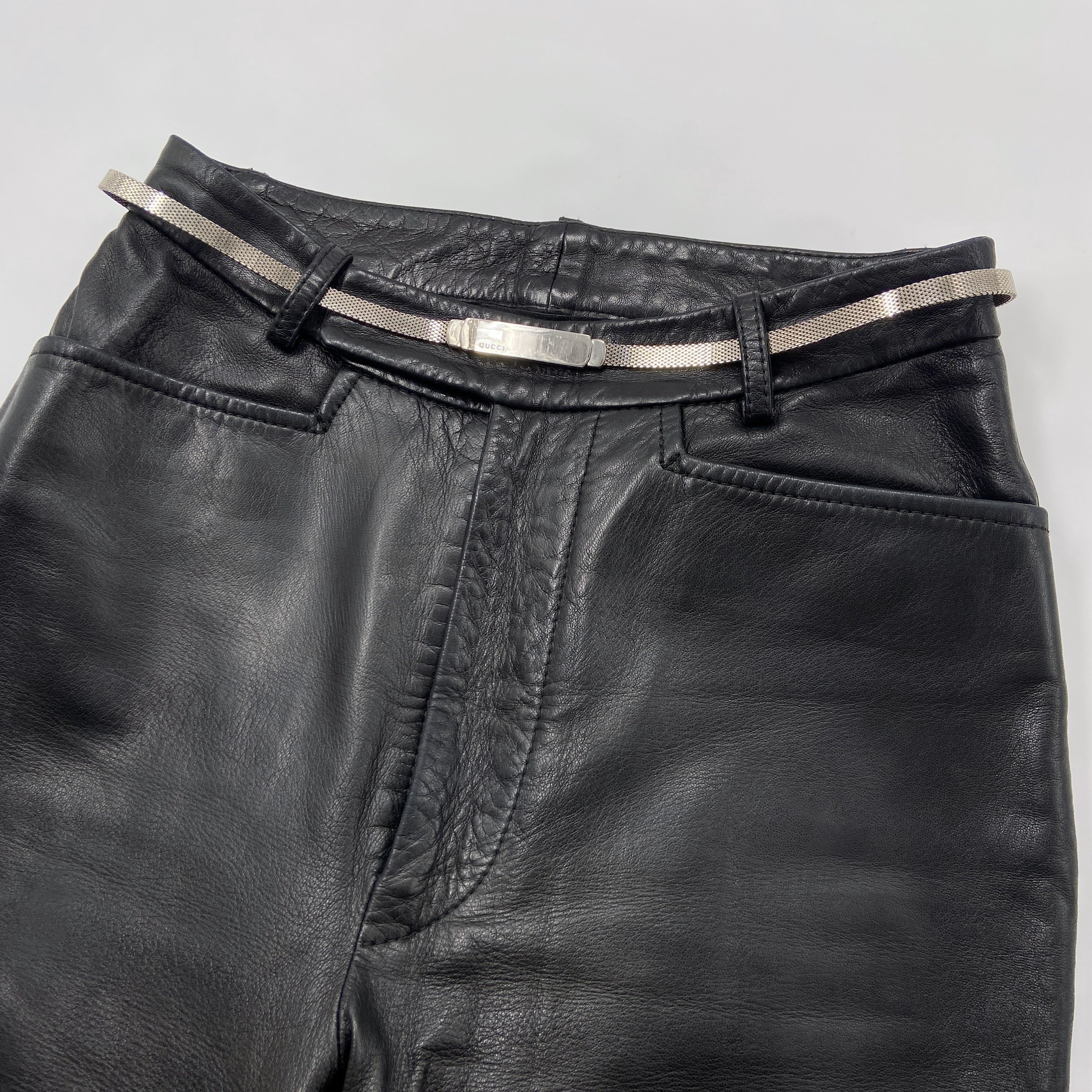 Gucci Fall 1996 Tom Ford Iconic Campaign Runway Leather Pants - 8