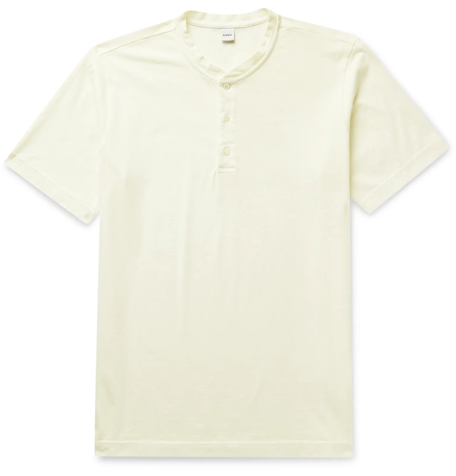 Cotton-Jersey Henley T-Shirt - 1