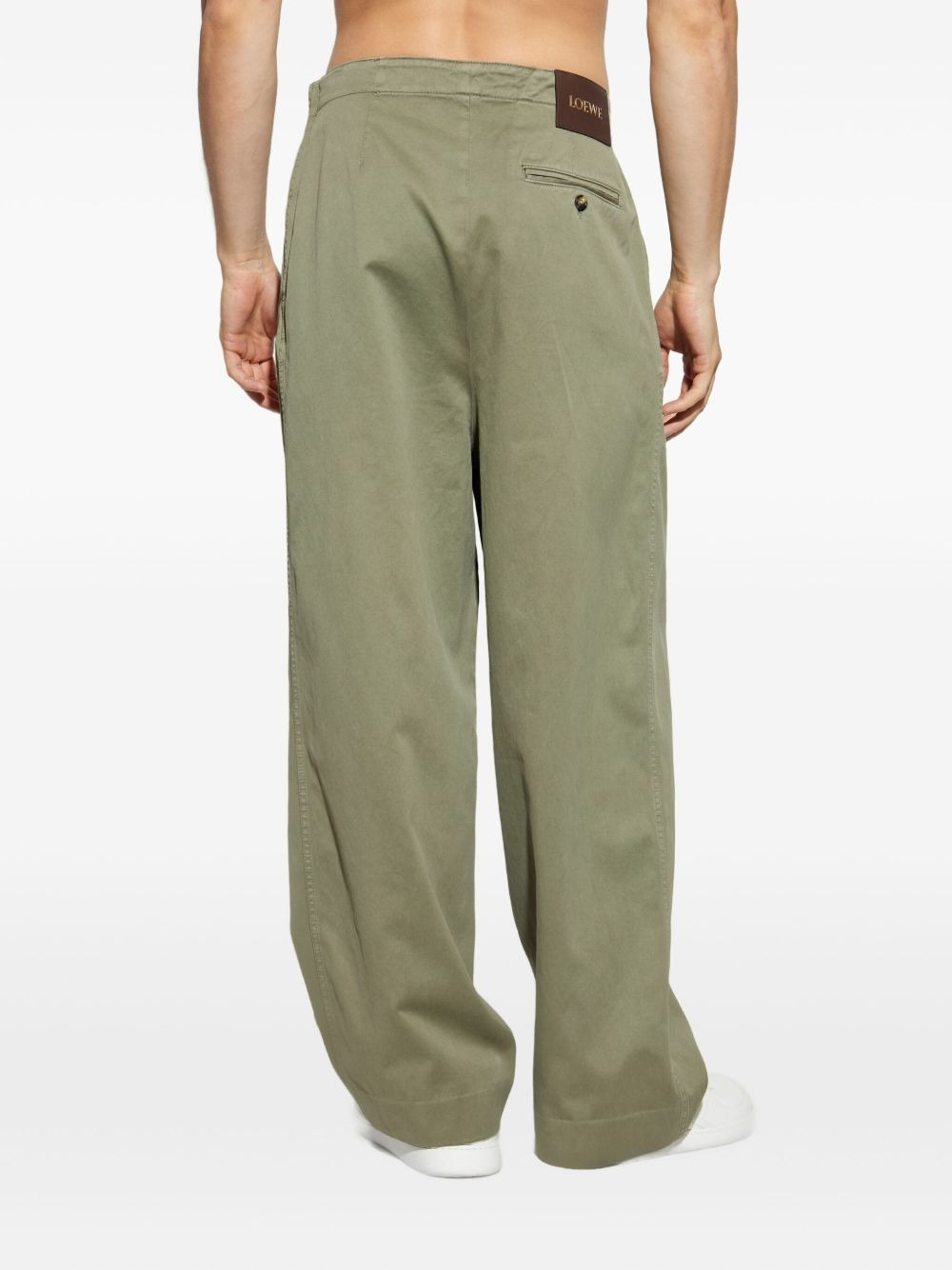 belted pleated trousers - 4