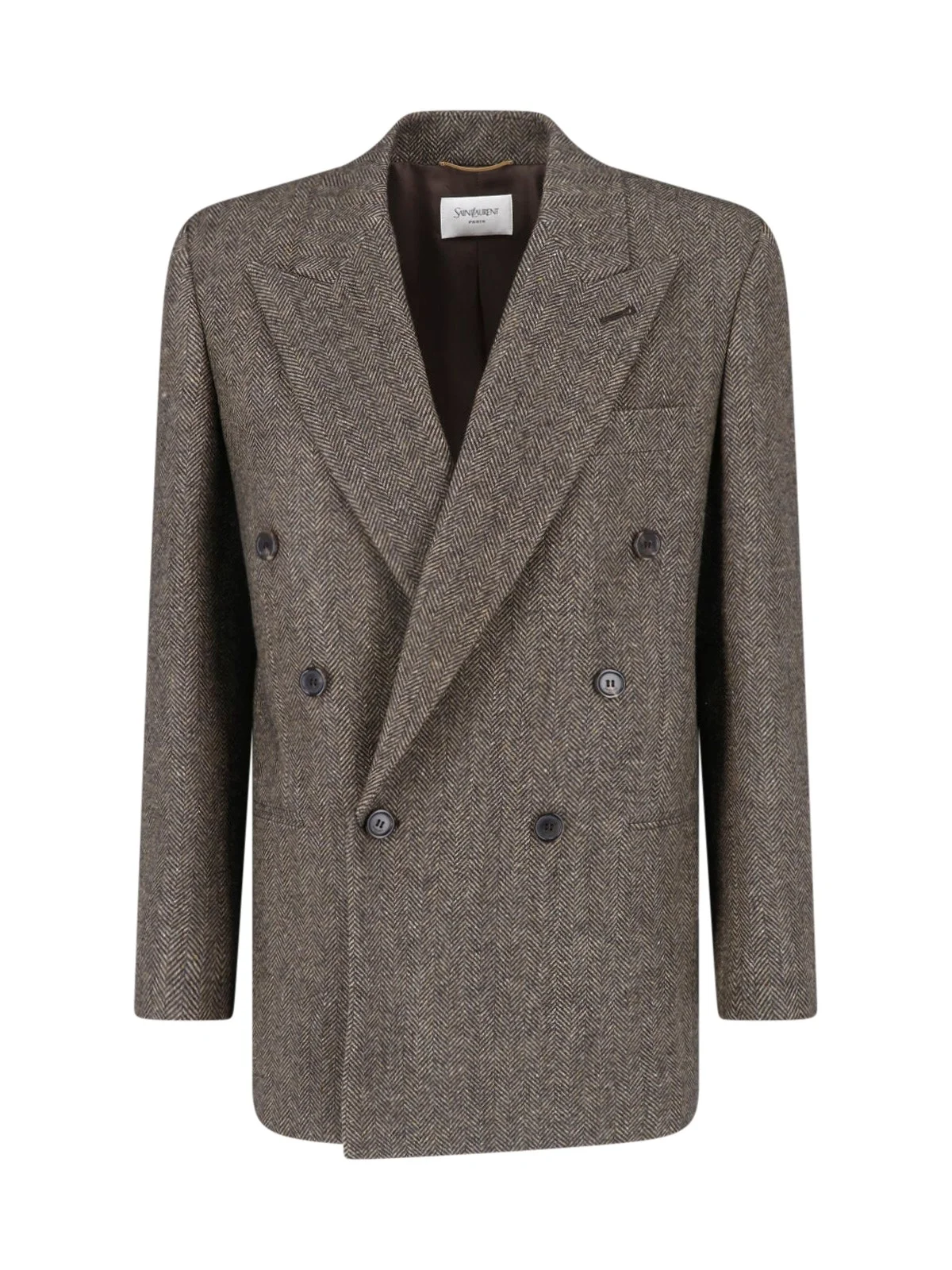 DOUBLE-BREASTED WOOL BLAZER - 1