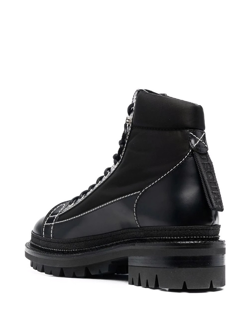 logo-print panelled boots 3