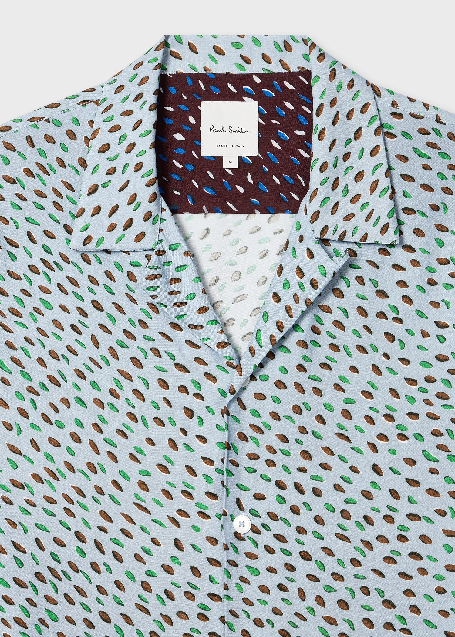 Light Blue 'Screen Dance' Print Short-Sleeve Shirt - 4