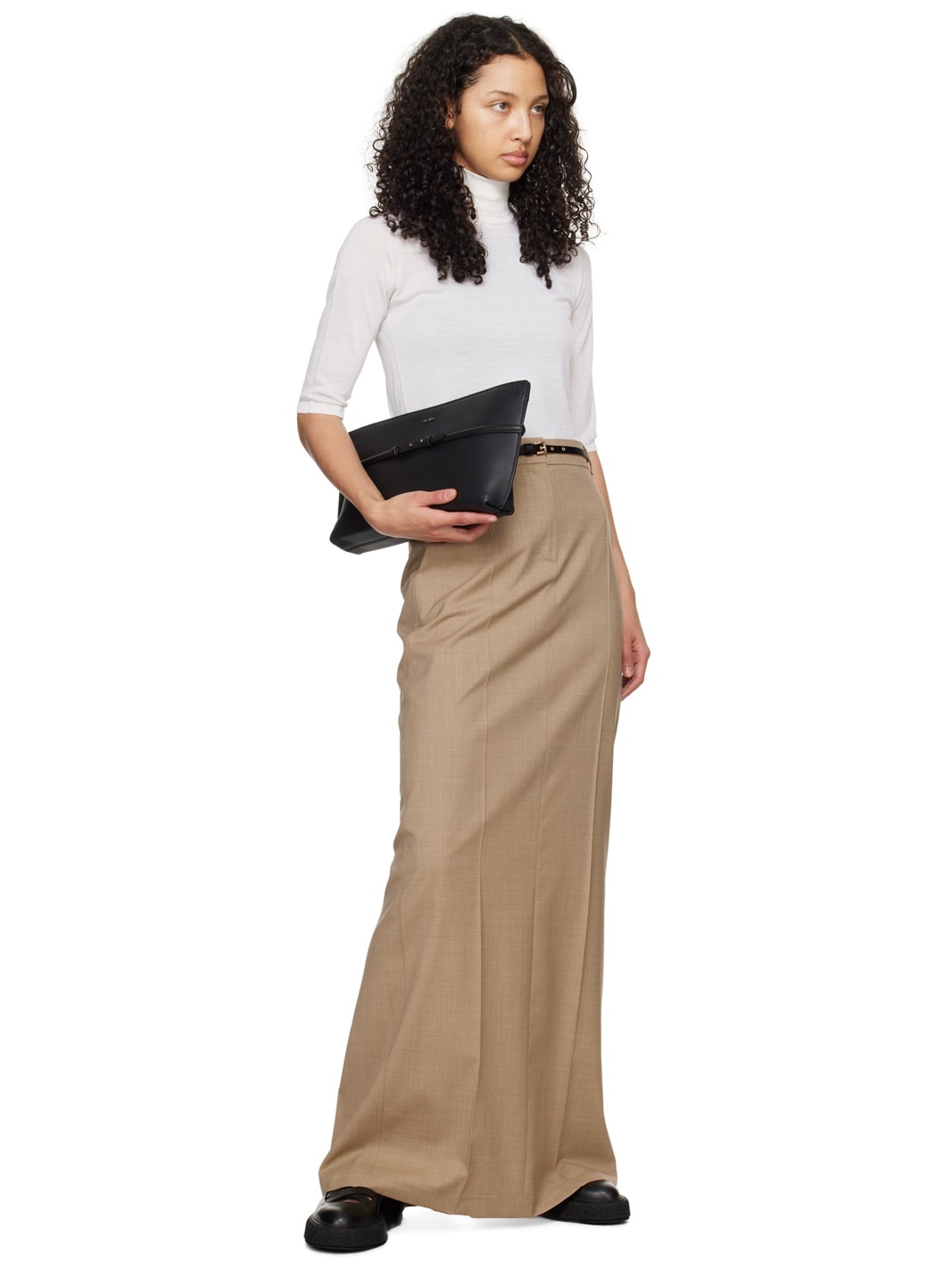 Beige Circeo Maxi Skirt - 4