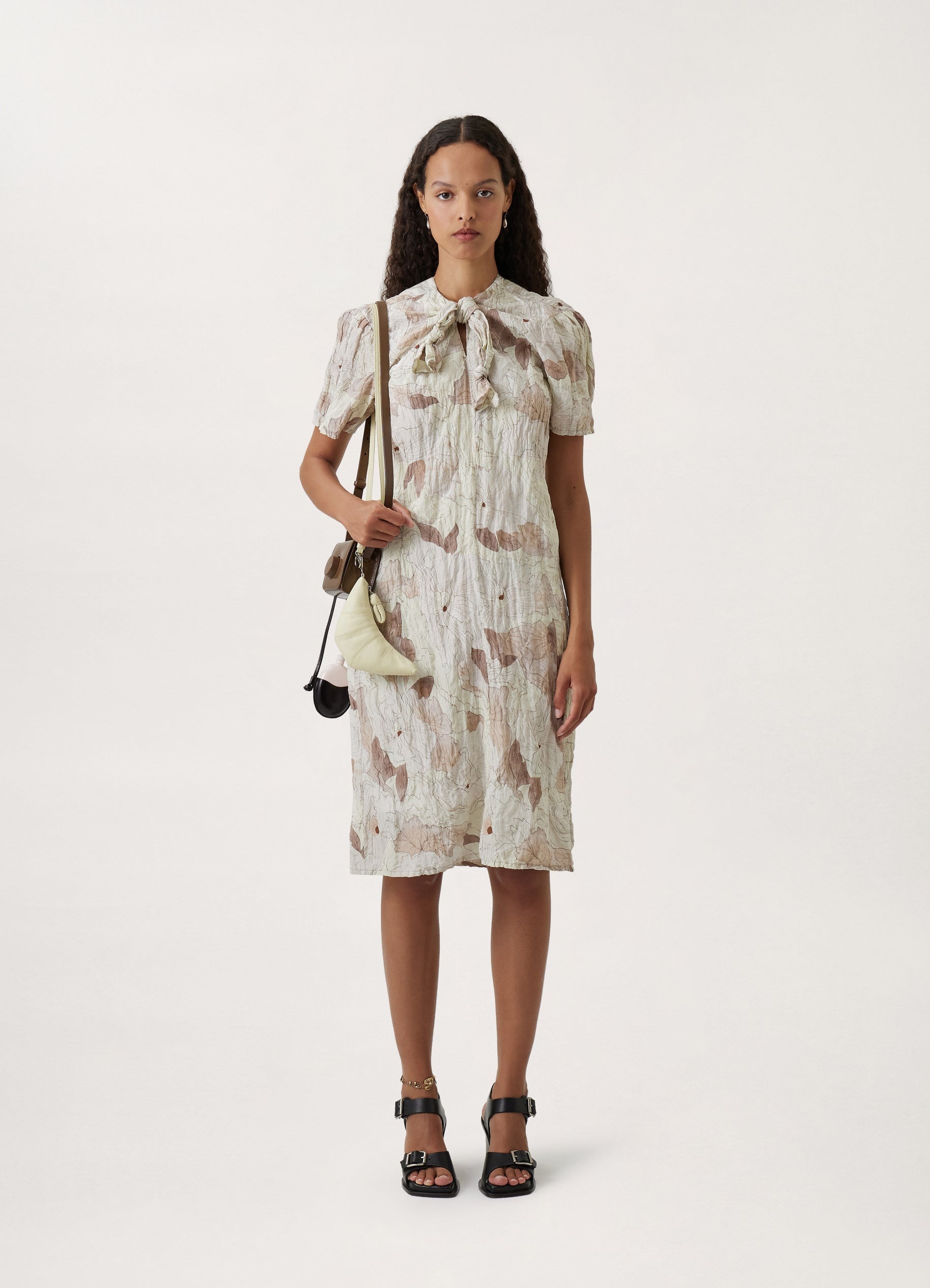 CRINKLED LOOSE DRESS - 5