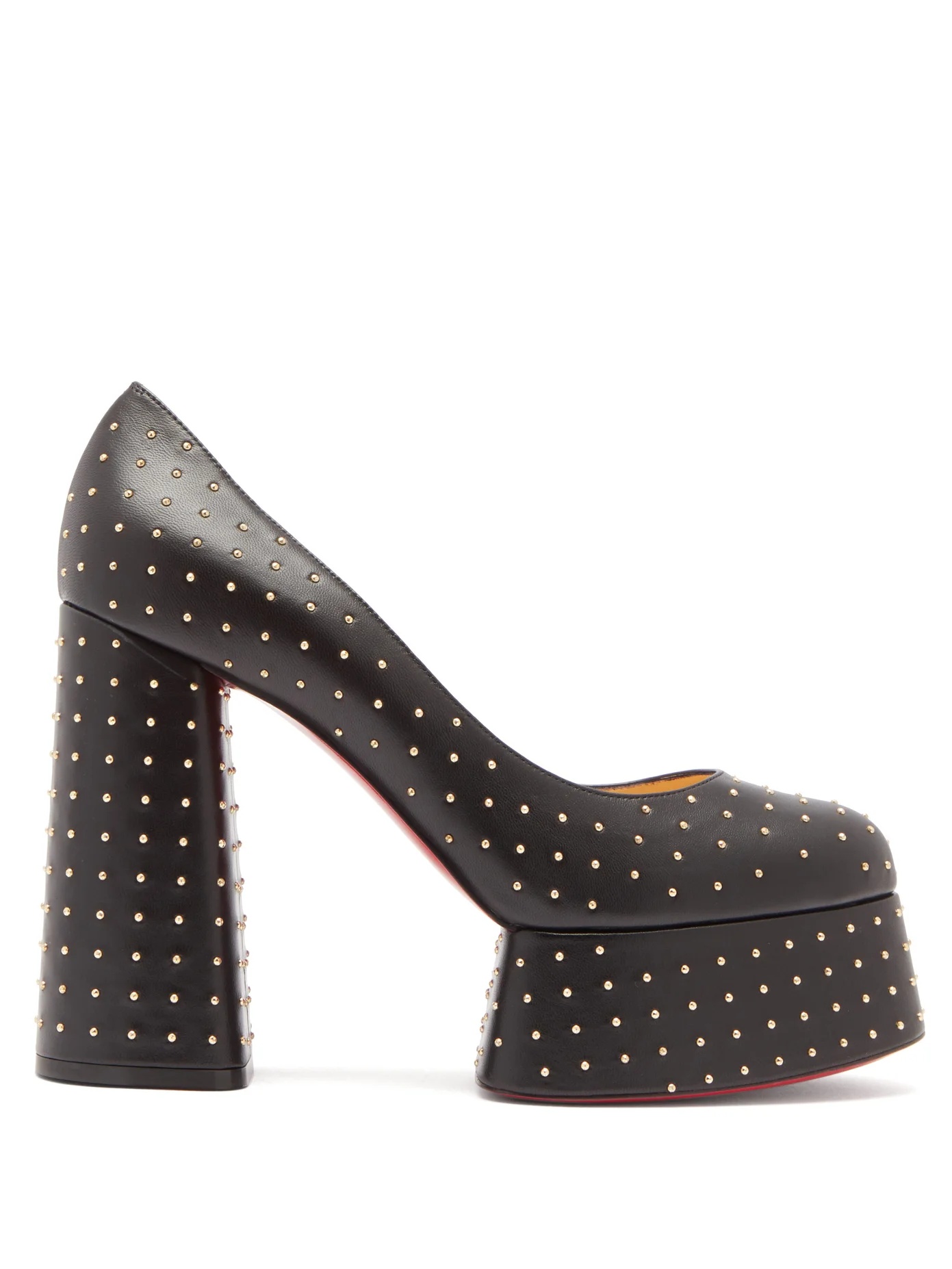 Foolish 130 studded leather platform pumps - 1