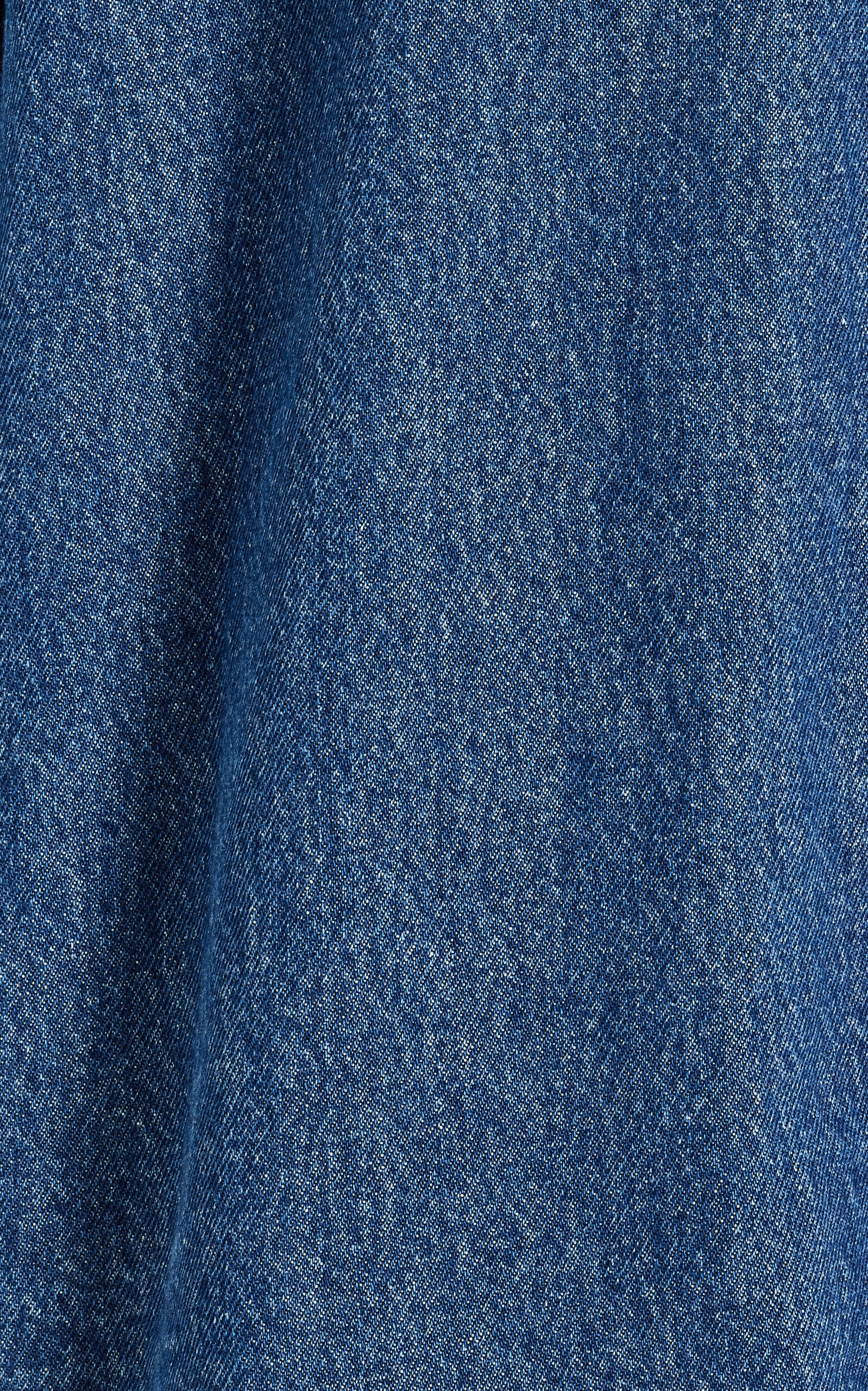 Denim-Trimmed Cotton Shirt blue - 9
