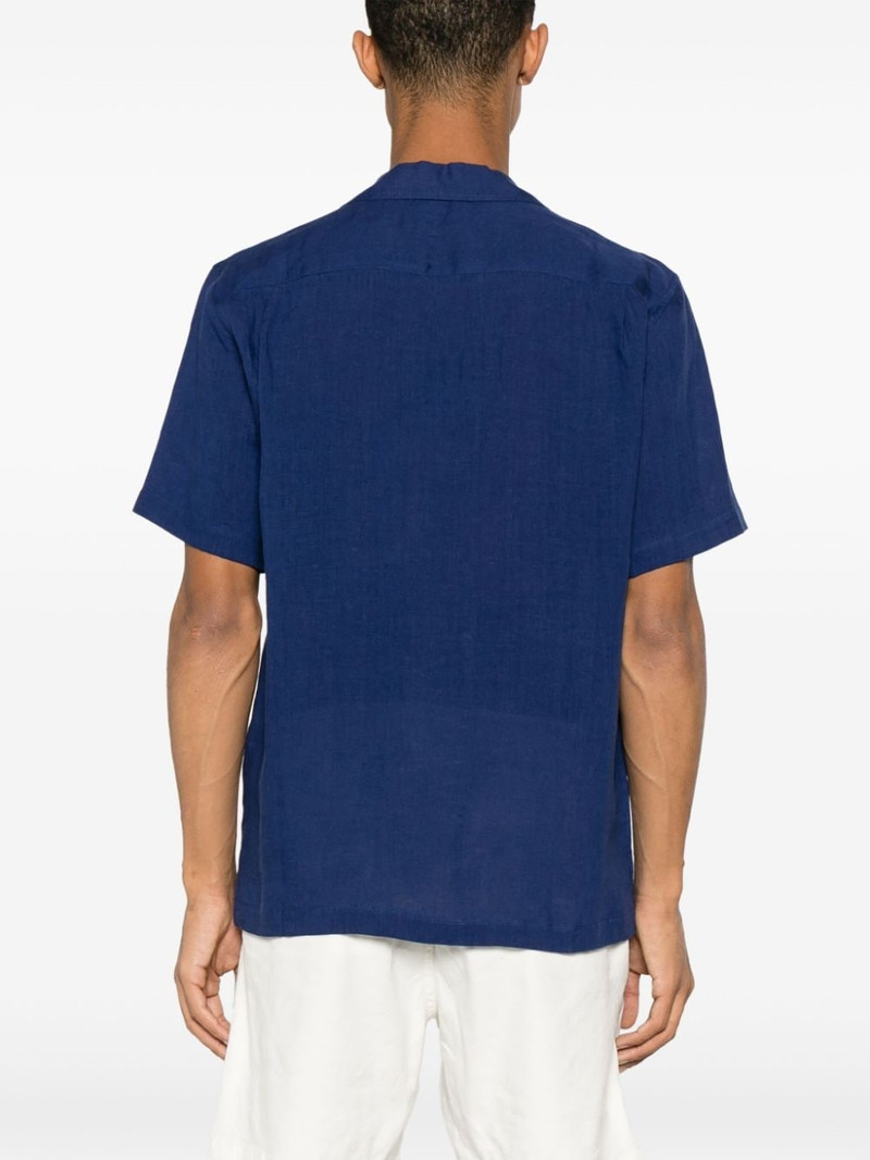Maitan notched-collar linen shirt 4