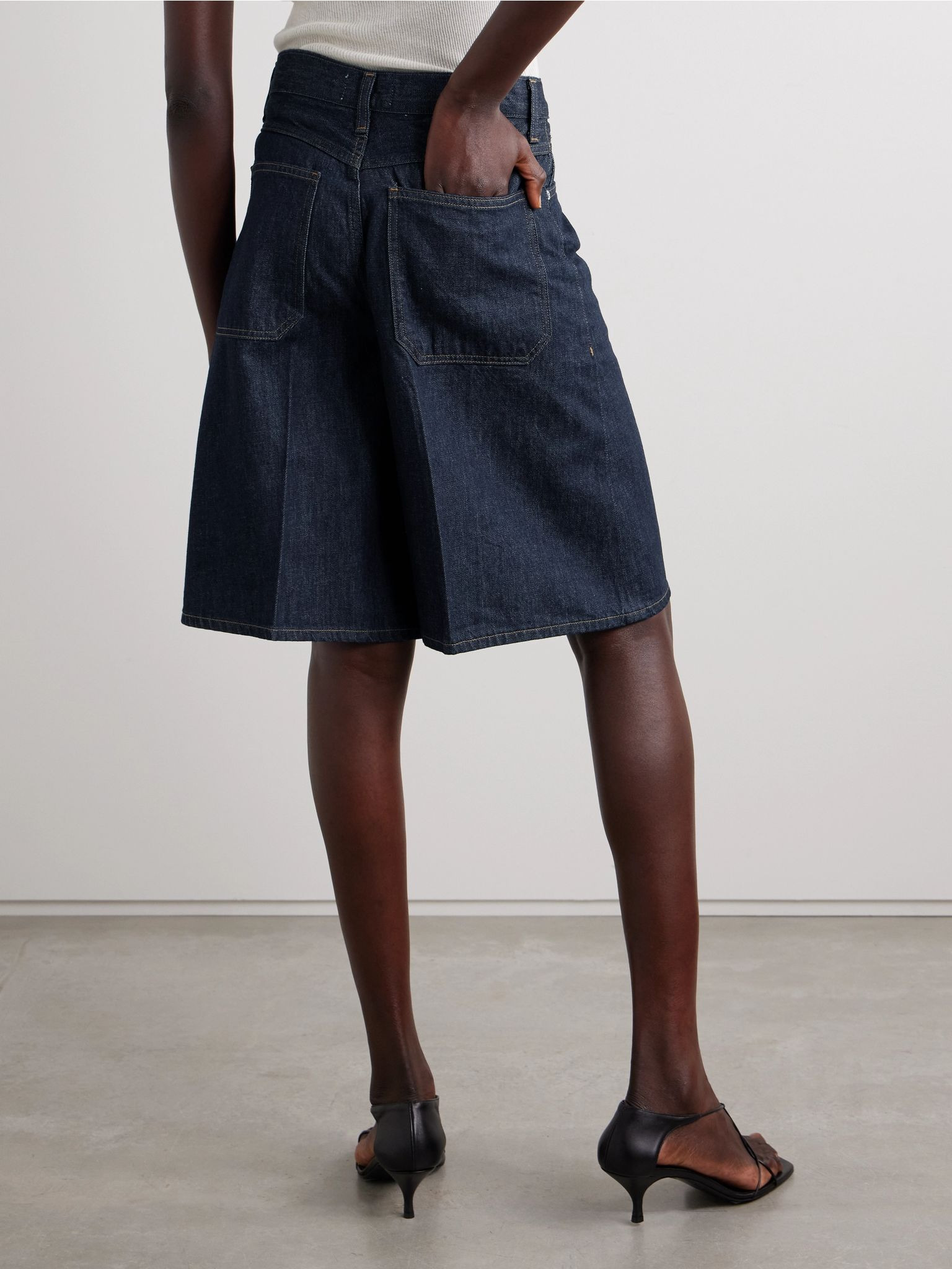 Nolan organic denim shorts Indigo - 4
