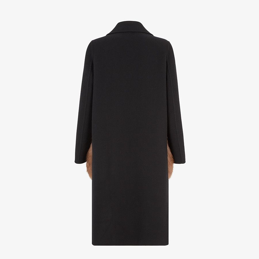 Black wool coat - 2