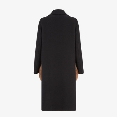 FENDI Black wool coat outlook